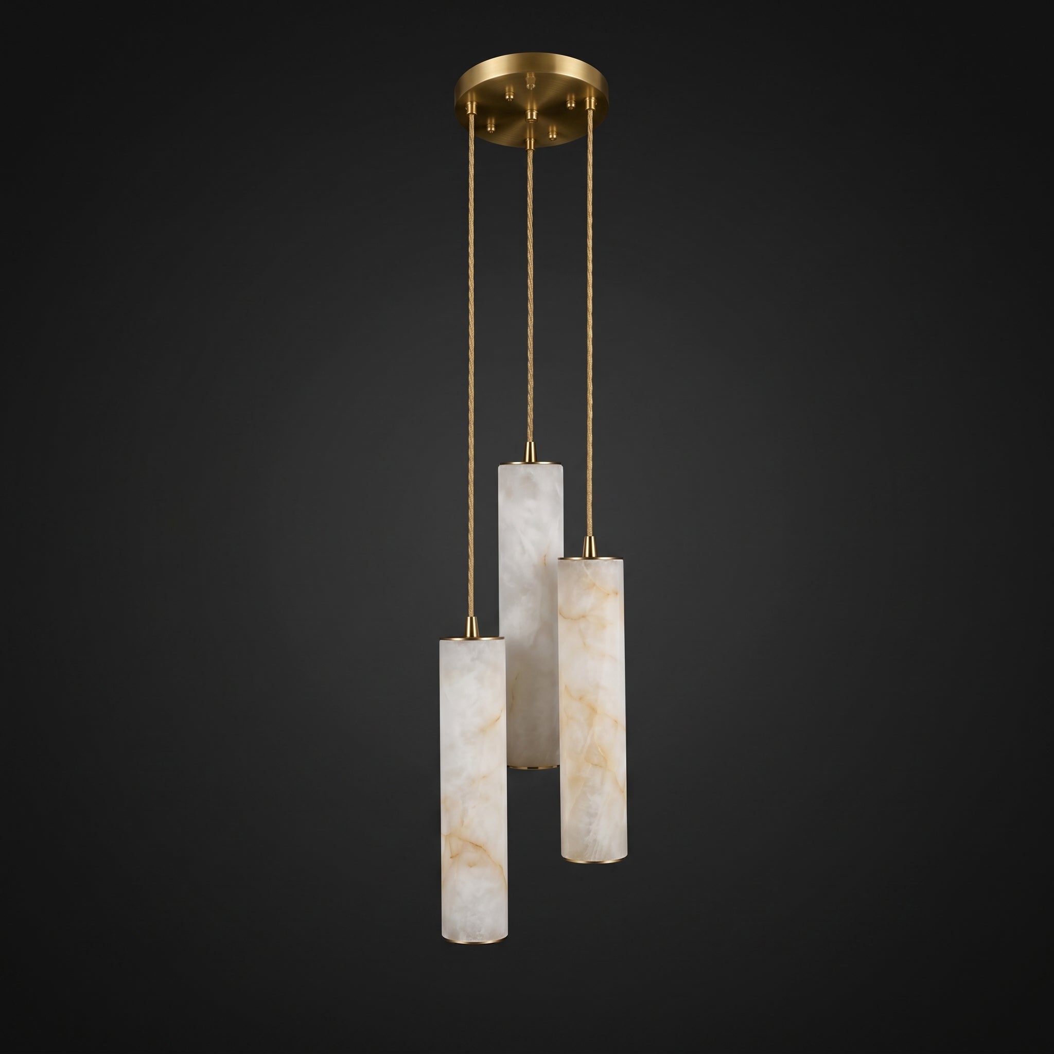 Albalaine Column Alabaster Staircase Chandelier