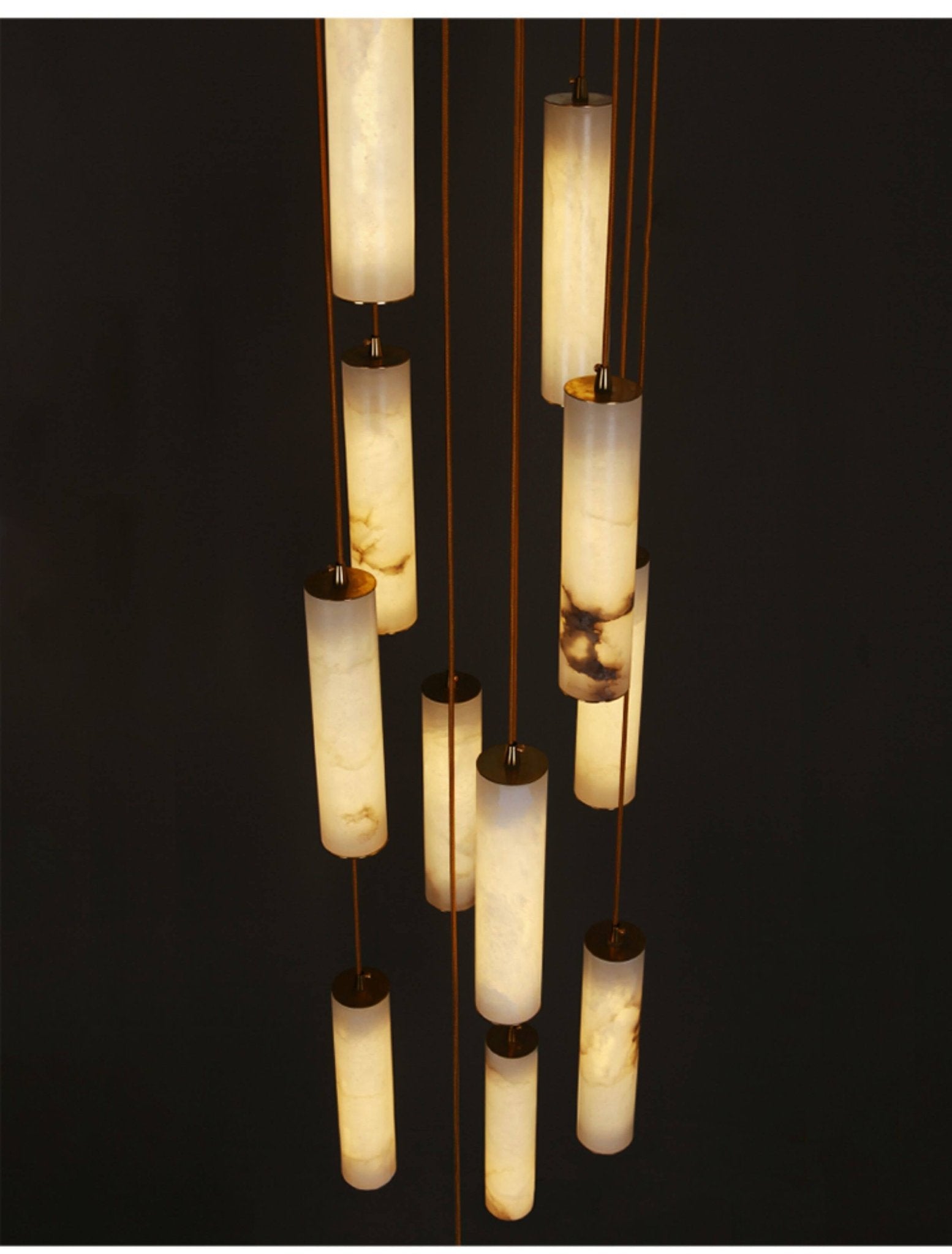Albalaine Column Alabaster Staircase Chandelier