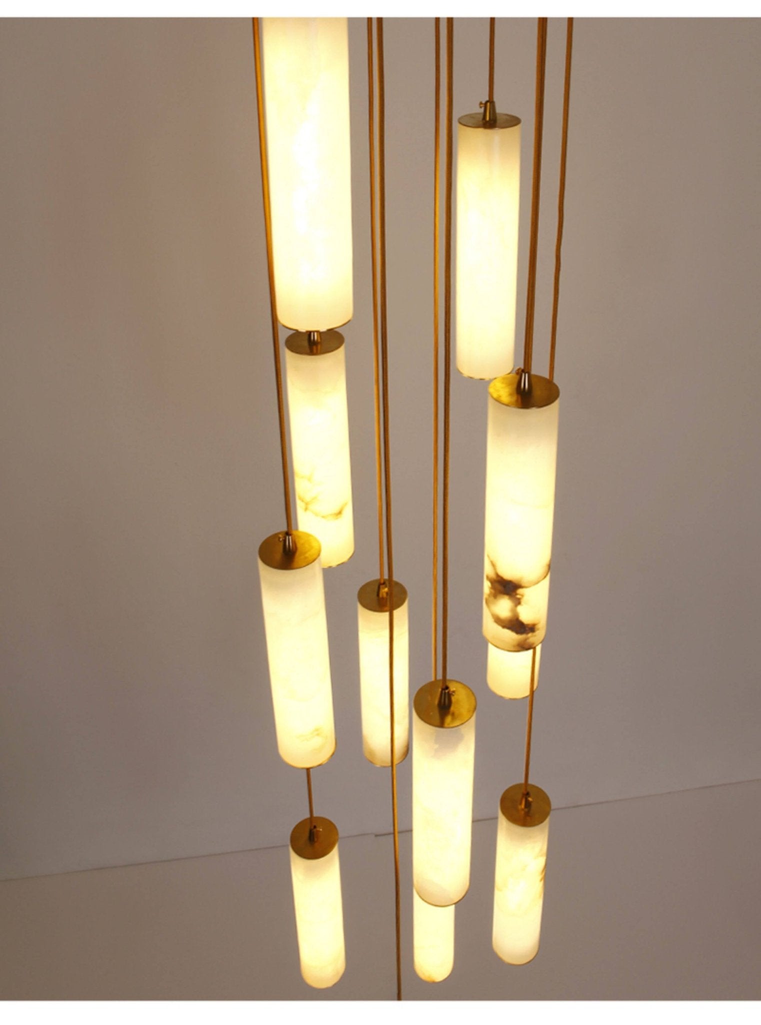 Albalaine Column Alabaster Staircase Chandelier