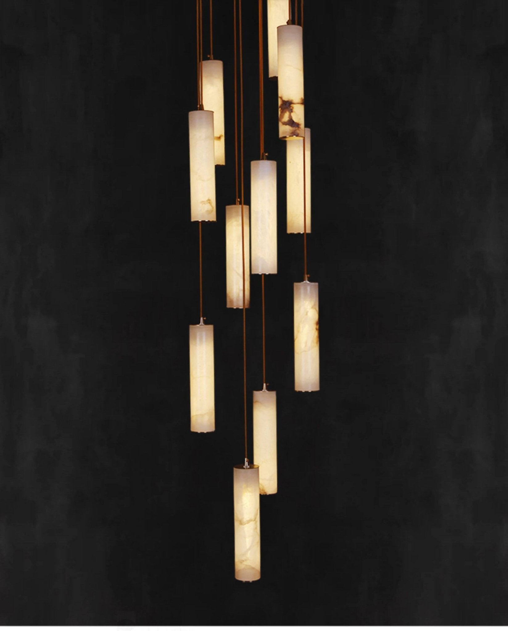 Albalaine Column Alabaster Staircase Chandelier