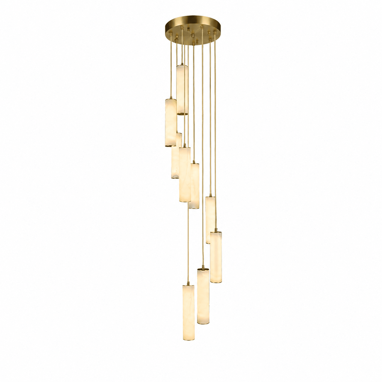 Albalaine Column Alabaster Staircase Chandelier