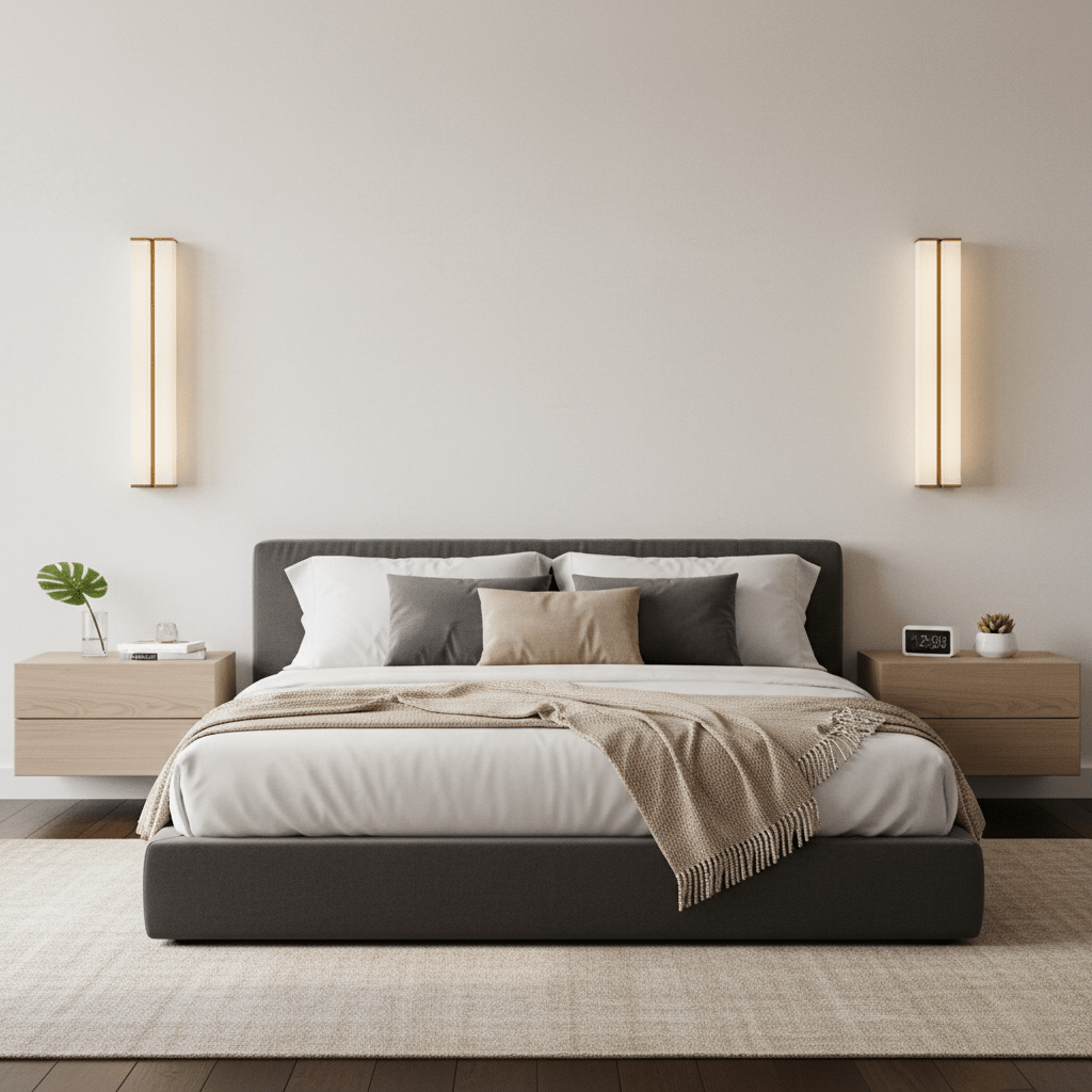 Columnar Fabric Indoor Wall Sconce
