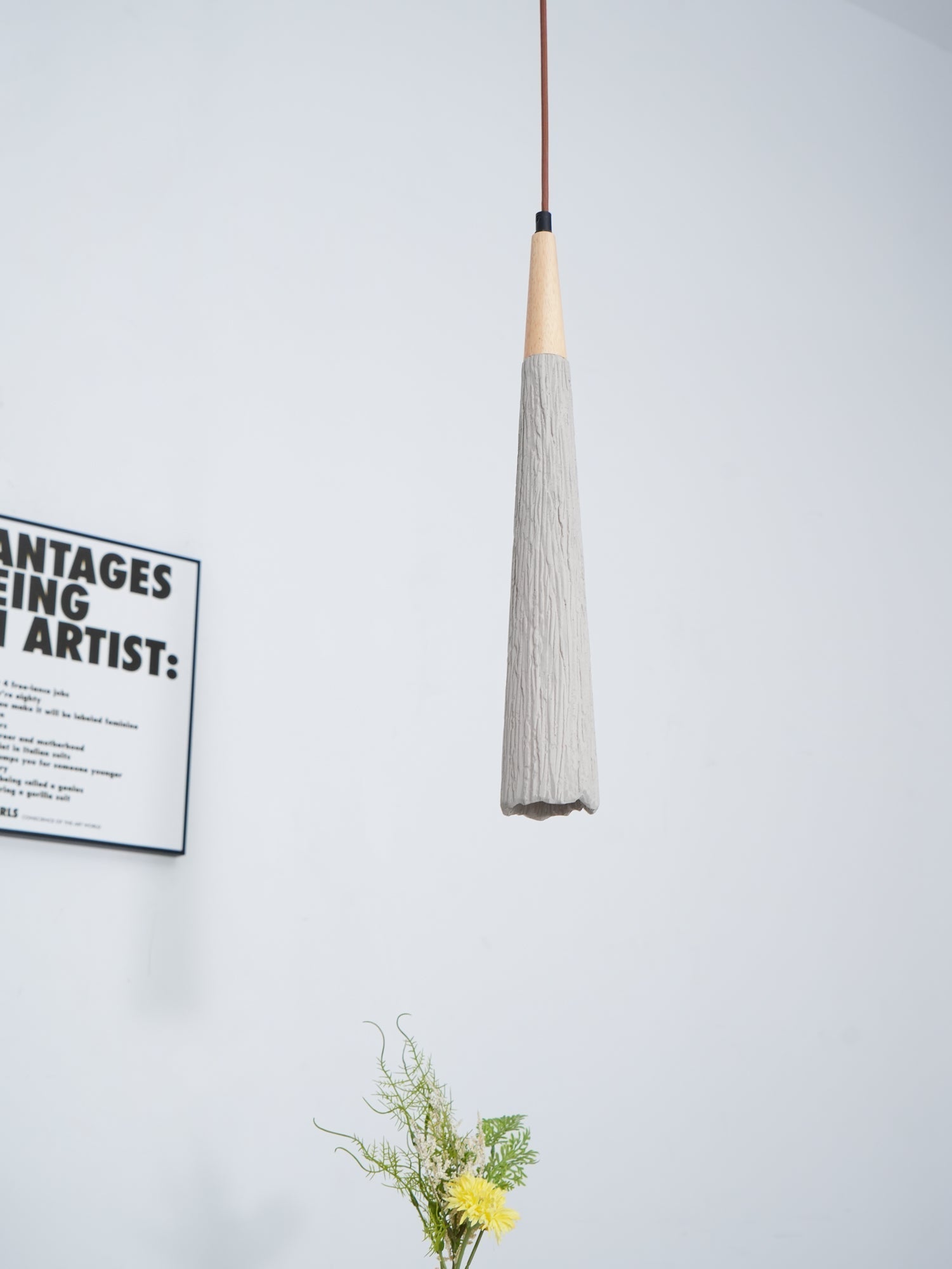 Lirixon Pendant Lamp Concrete Pleated