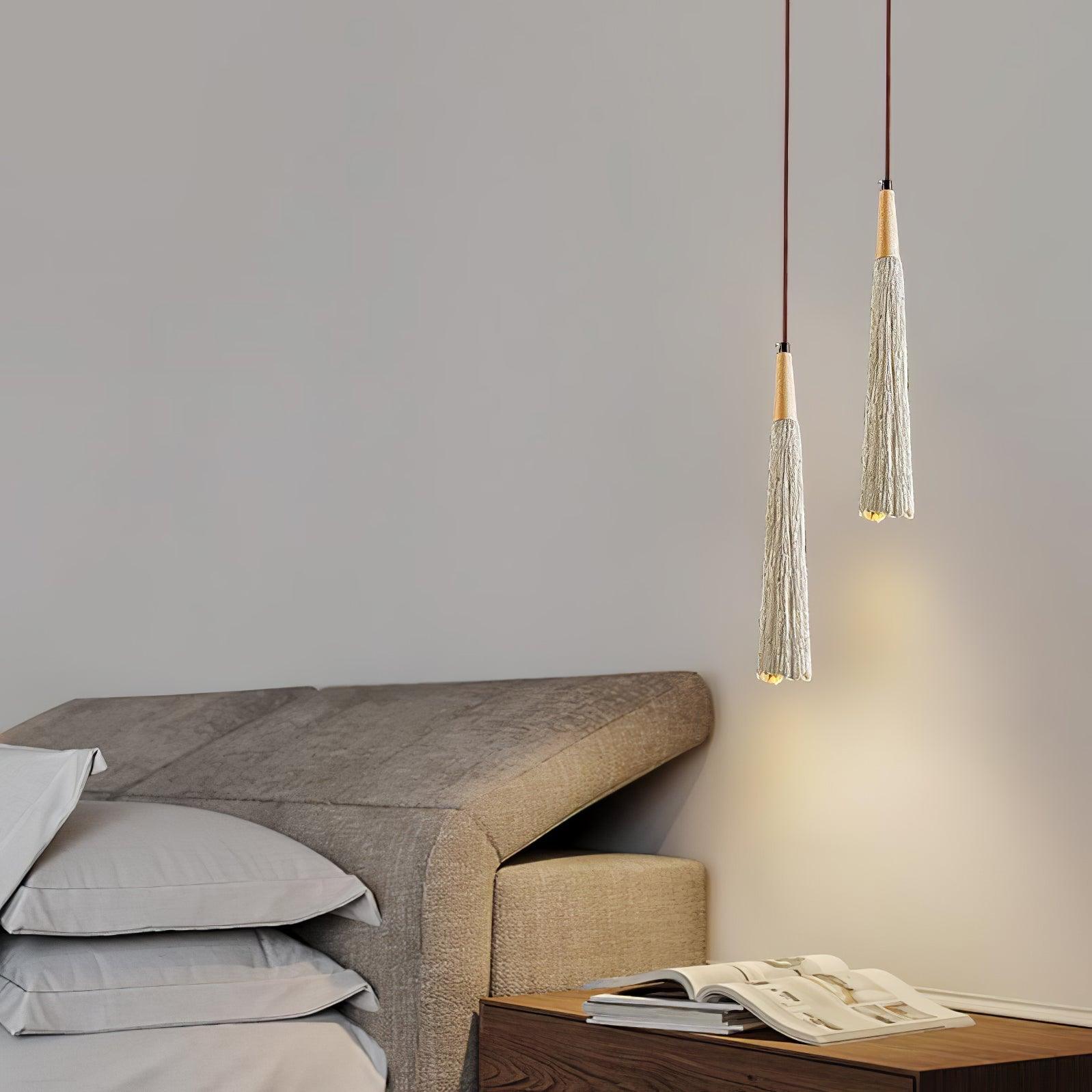 Lirixon Pendant Lamp Concrete Pleated