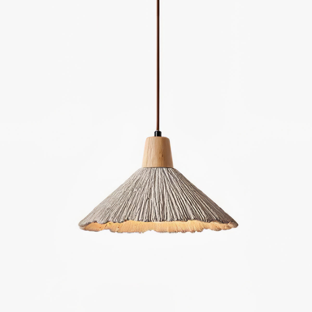 Lirixon Pendant Lamp Concrete Pleated