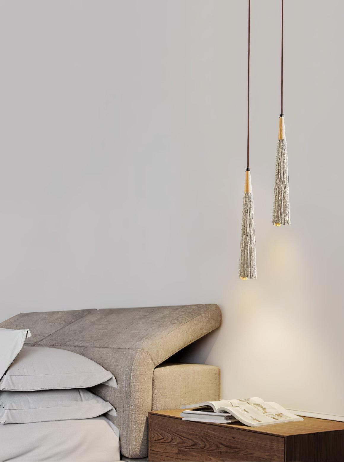Lirixon Pendant Lamp Concrete Pleated