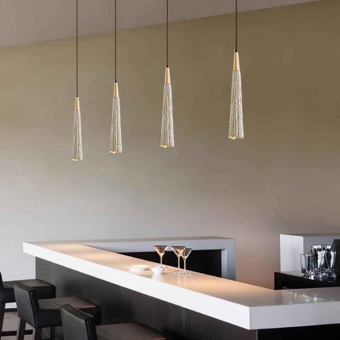 Lirixon Pendant Lamp Concrete Pleated