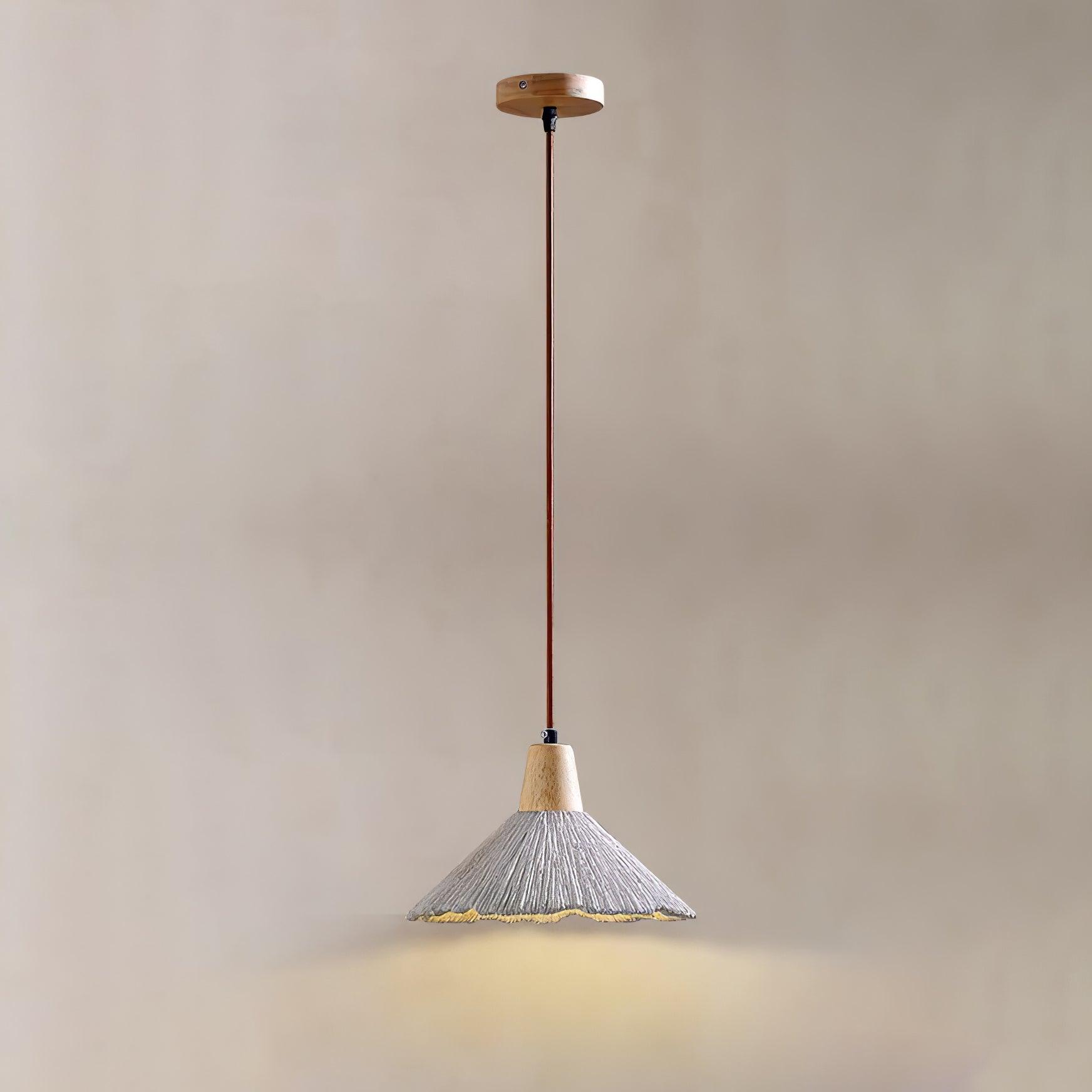 Lirixon Pendant Lamp Concrete Pleated