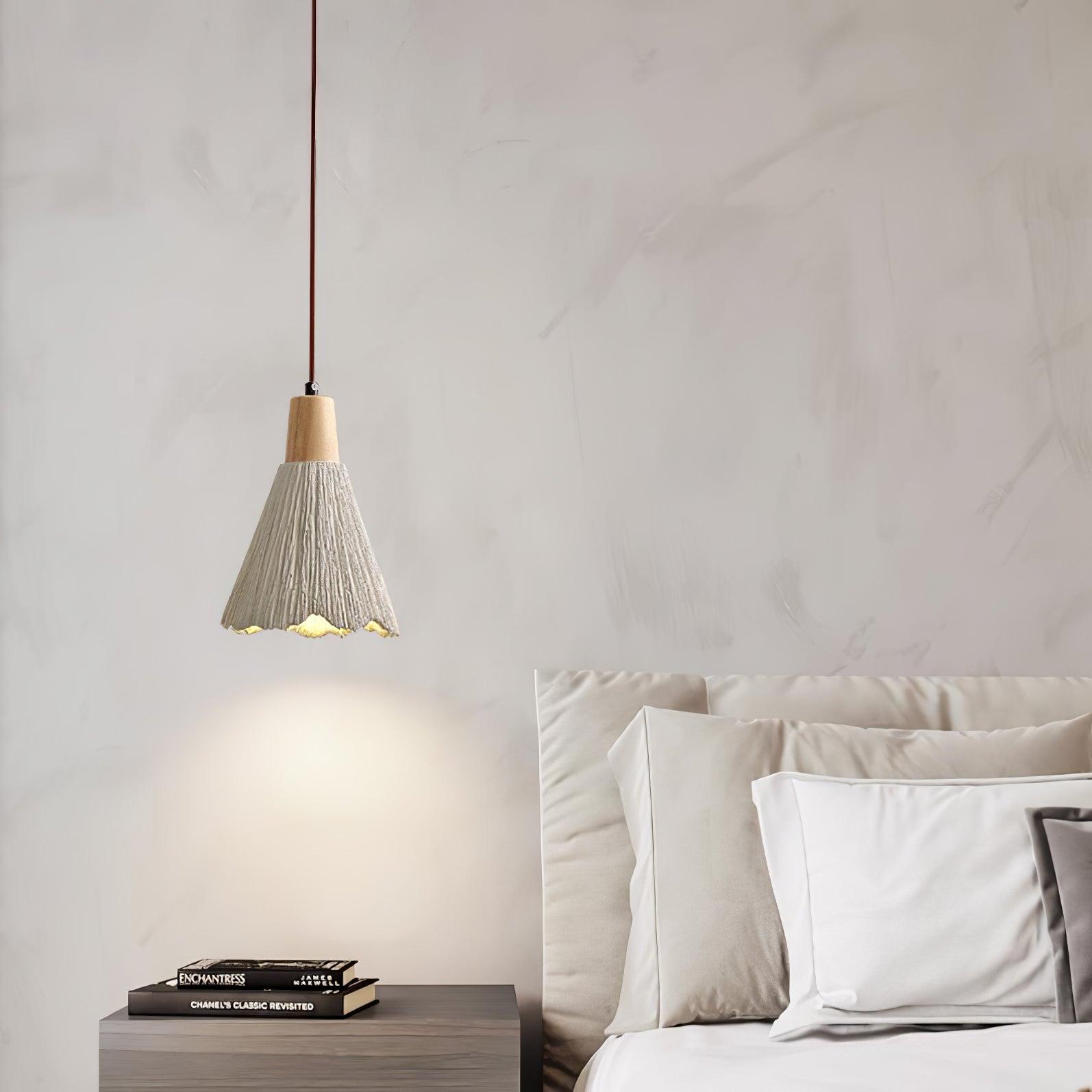 Lirixon Pendant Lamp Concrete Pleated