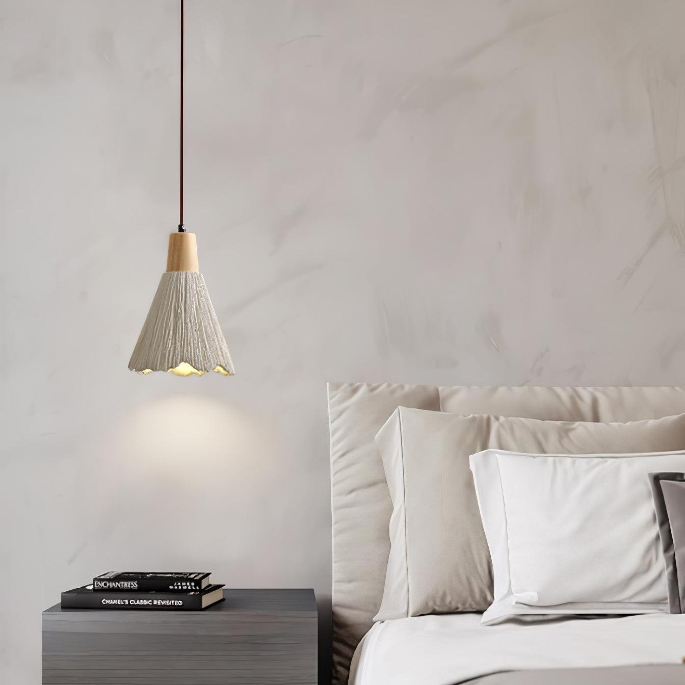 Lirixon Pendant Lamp Concrete Pleated