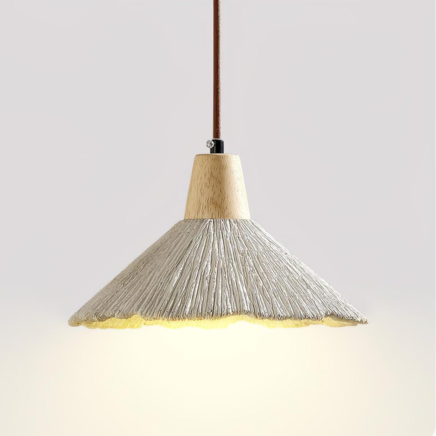 Lirixon Pendant Lamp Concrete Pleated