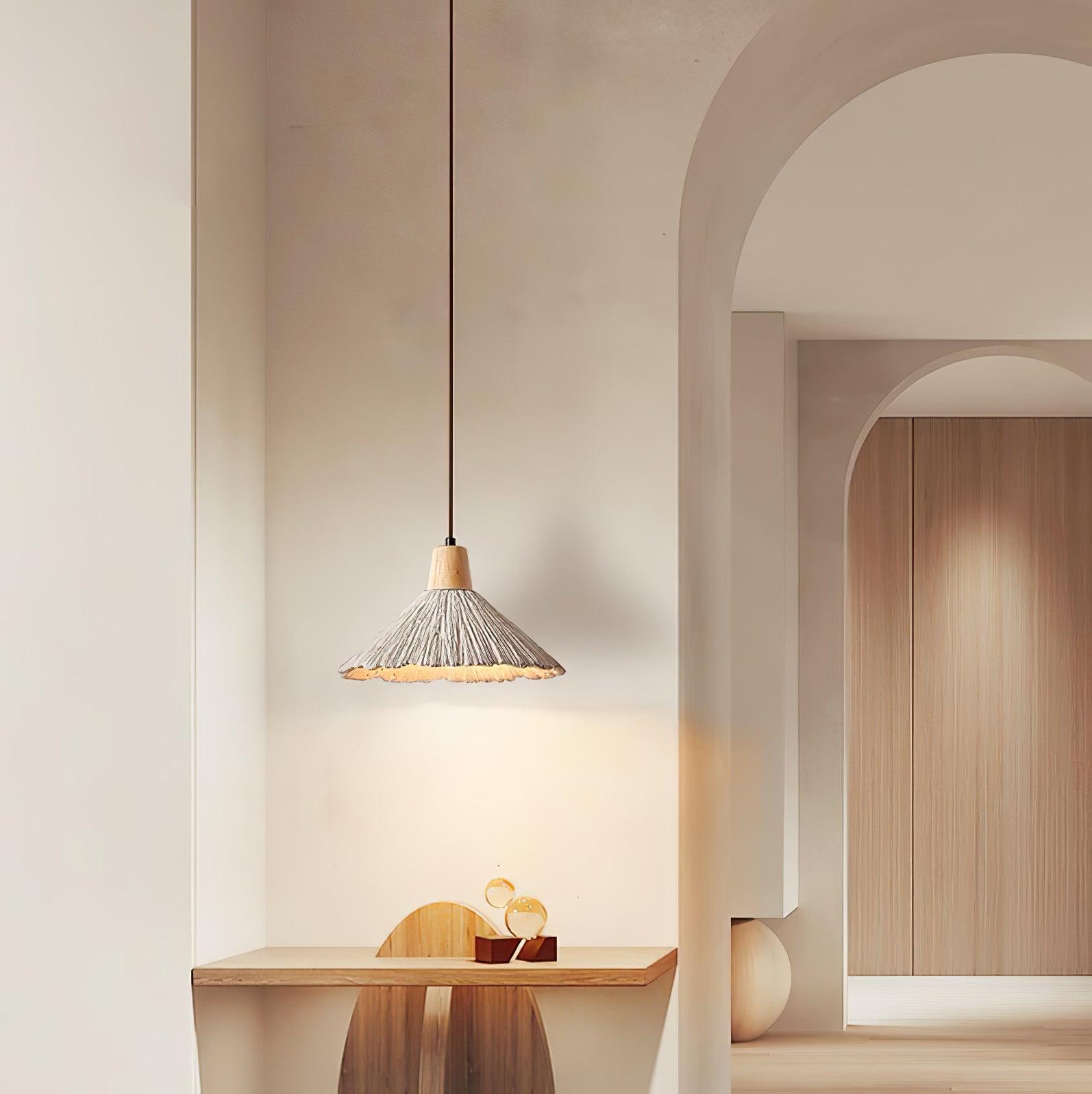 Lirixon Pendant Lamp Concrete Pleated