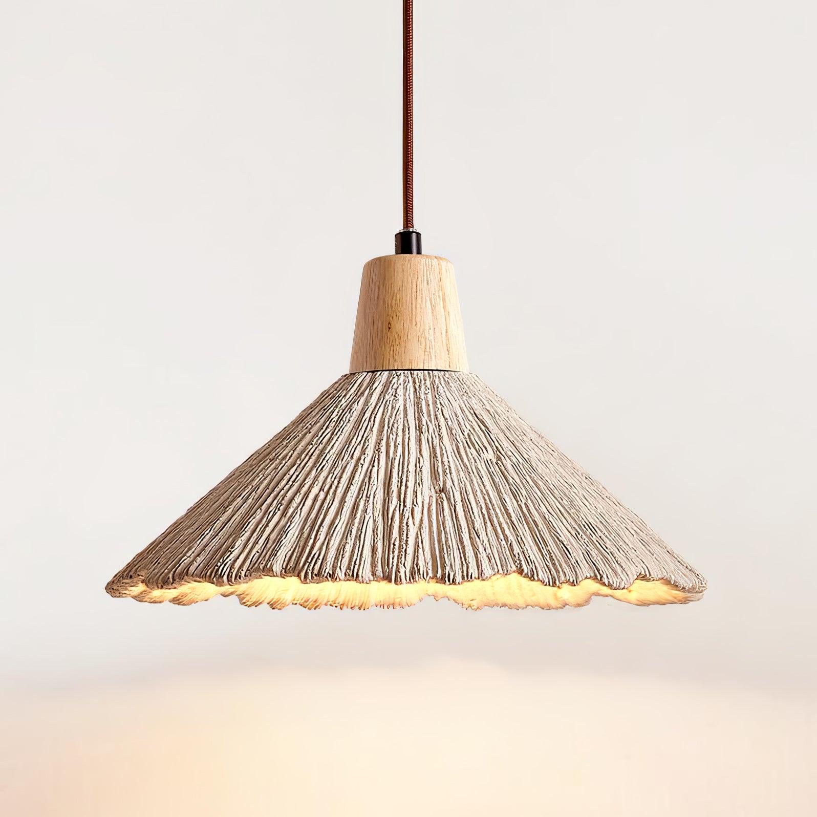 Lirixon Pendant Lamp Concrete Pleated