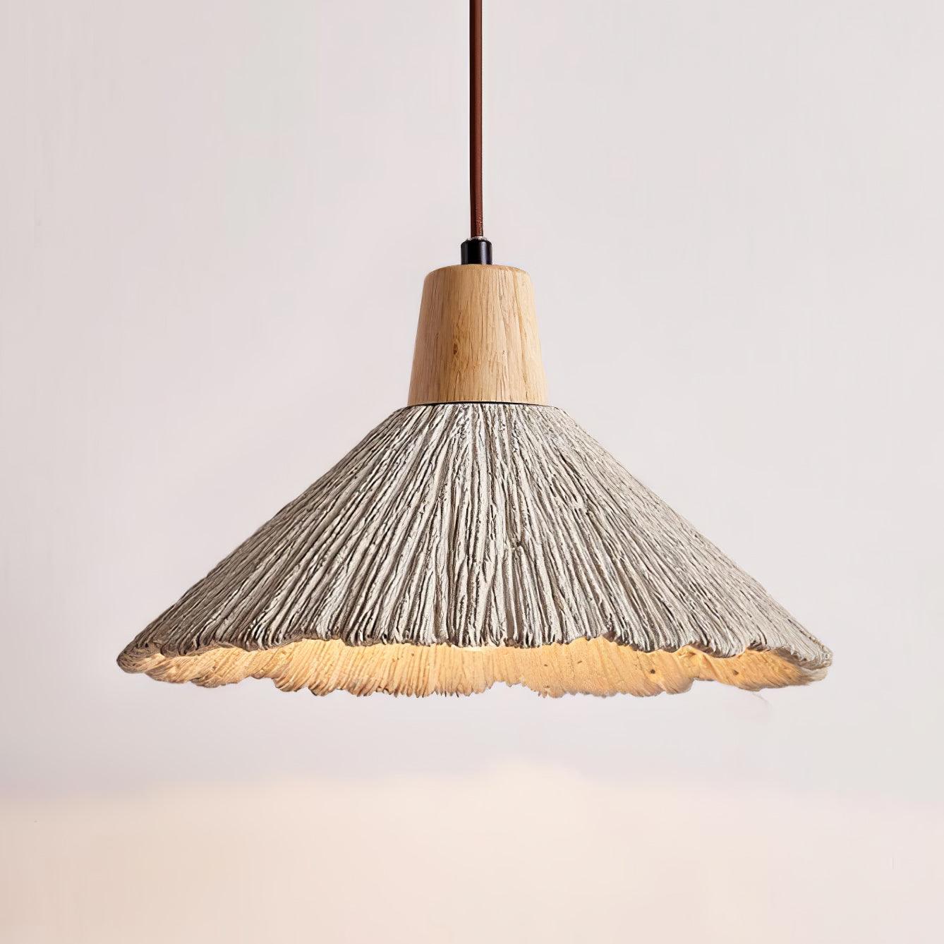Lirixon Pendant Lamp Concrete Pleated