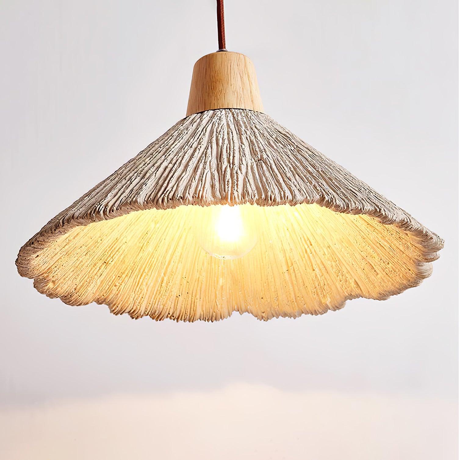 Lirixon Pendant Lamp Concrete Pleated