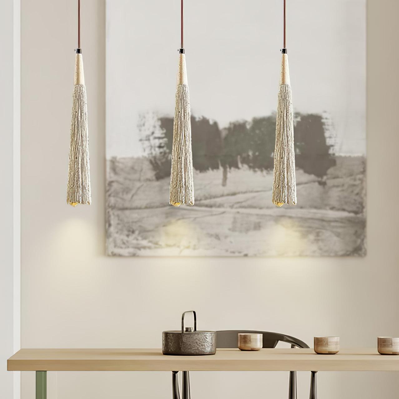 Lirixon Pendant Lamp Concrete Pleated