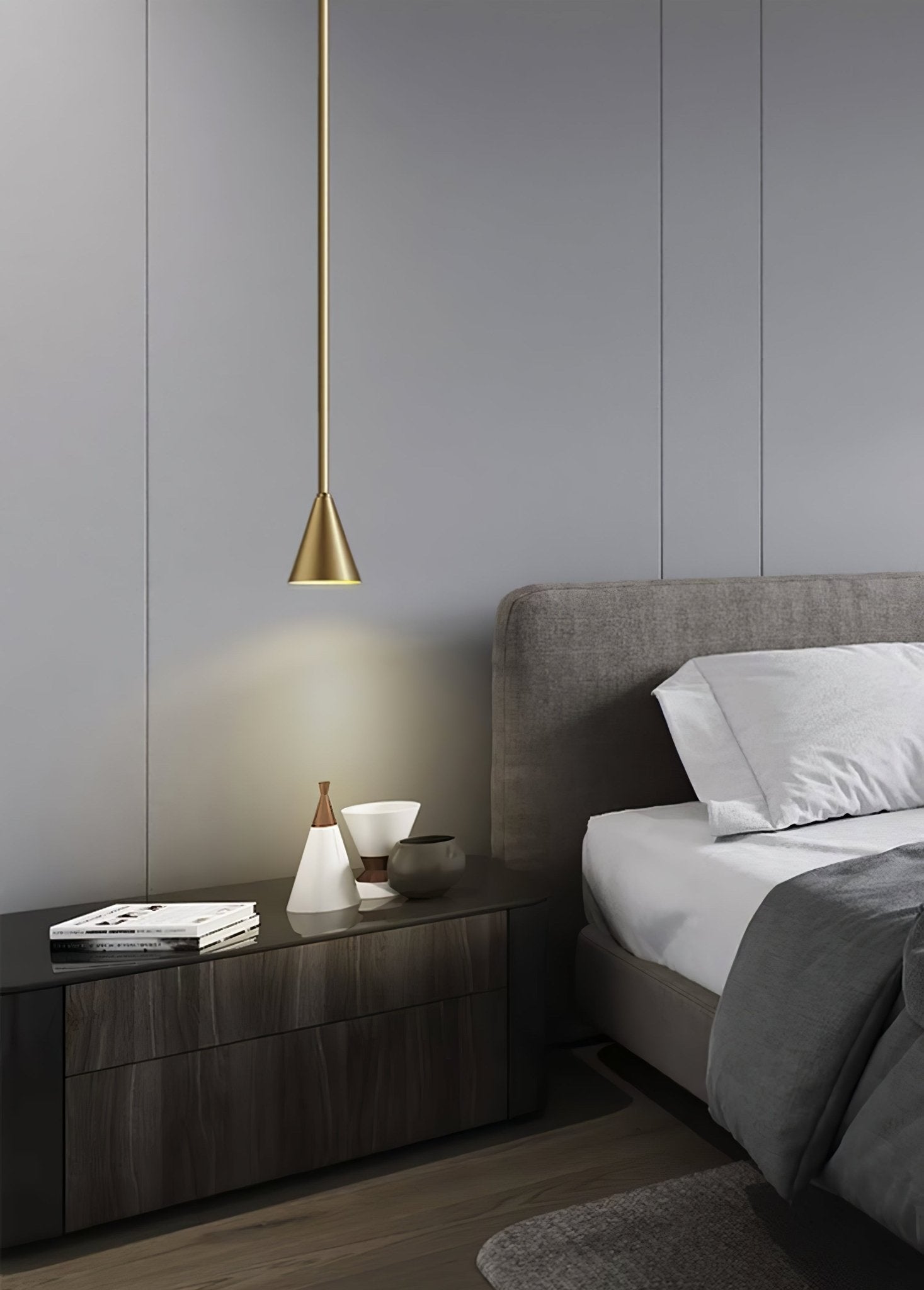 Cutheion Modern Minimalist Brass Pendant Light