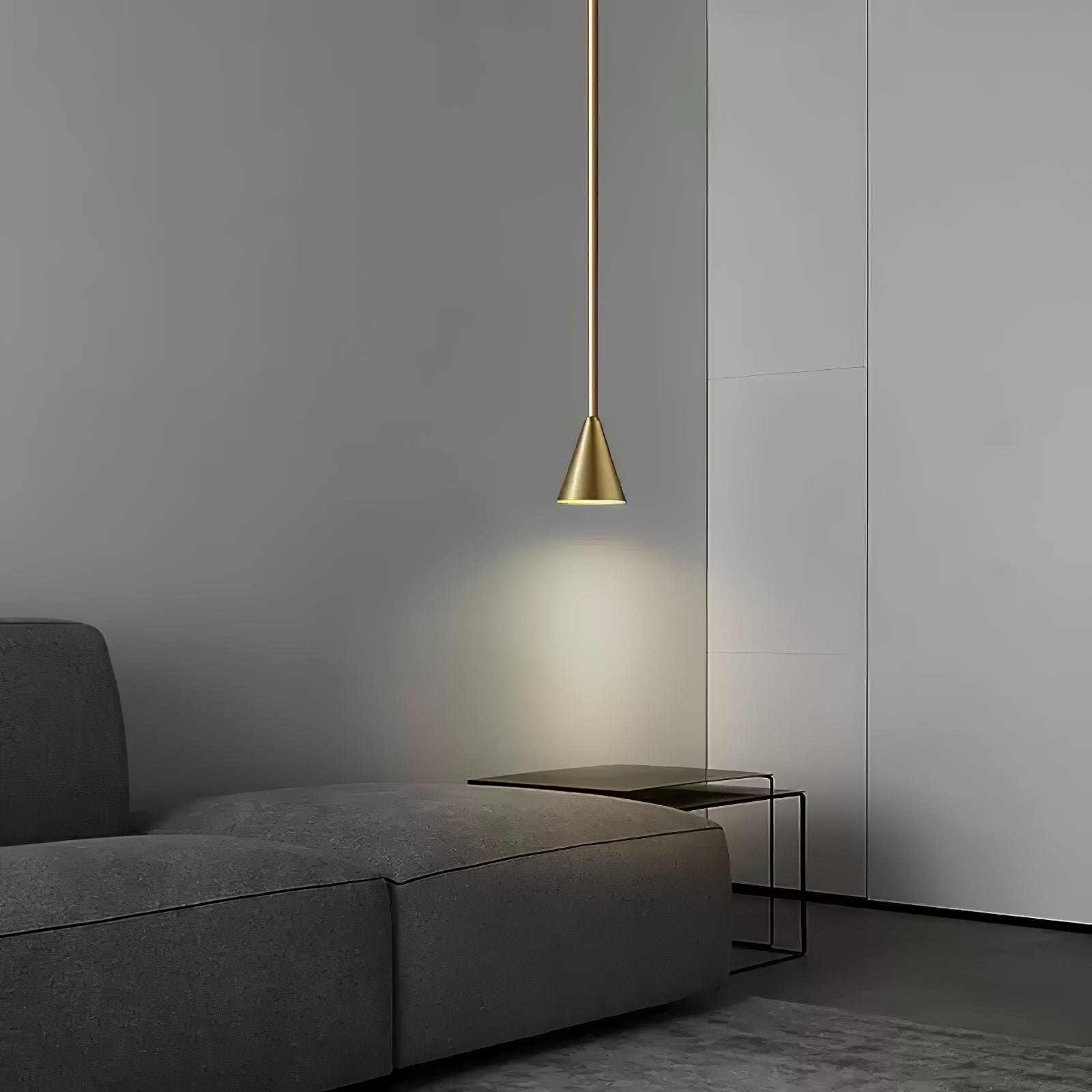Cutheion Modern Minimalist Brass Pendant Light