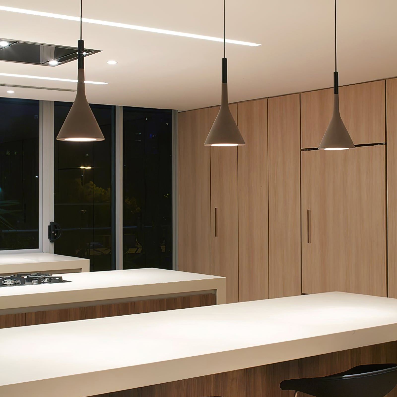 Veyloth Conical Concrete Pendant Light