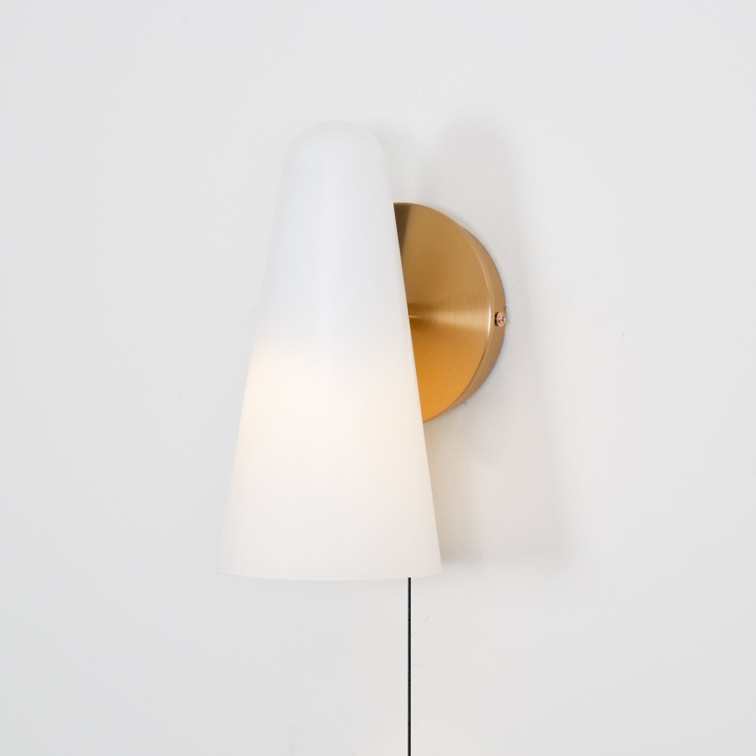 Velivira Conical Glass Wall Light