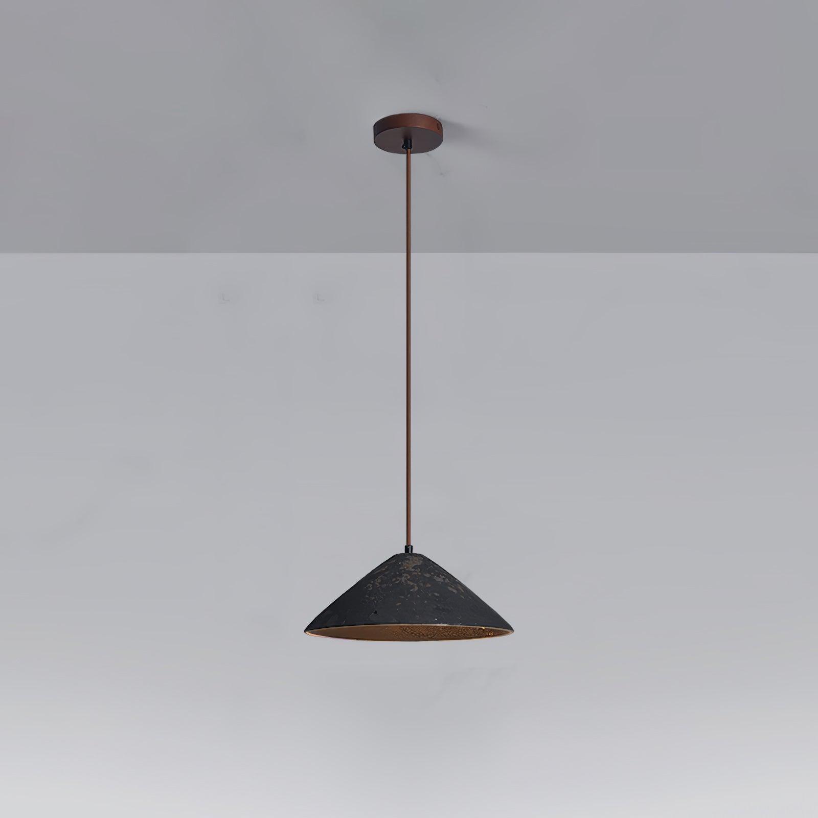 Sura Pendant Lamp Ceramic Cone Rustic Vintage Minimalist