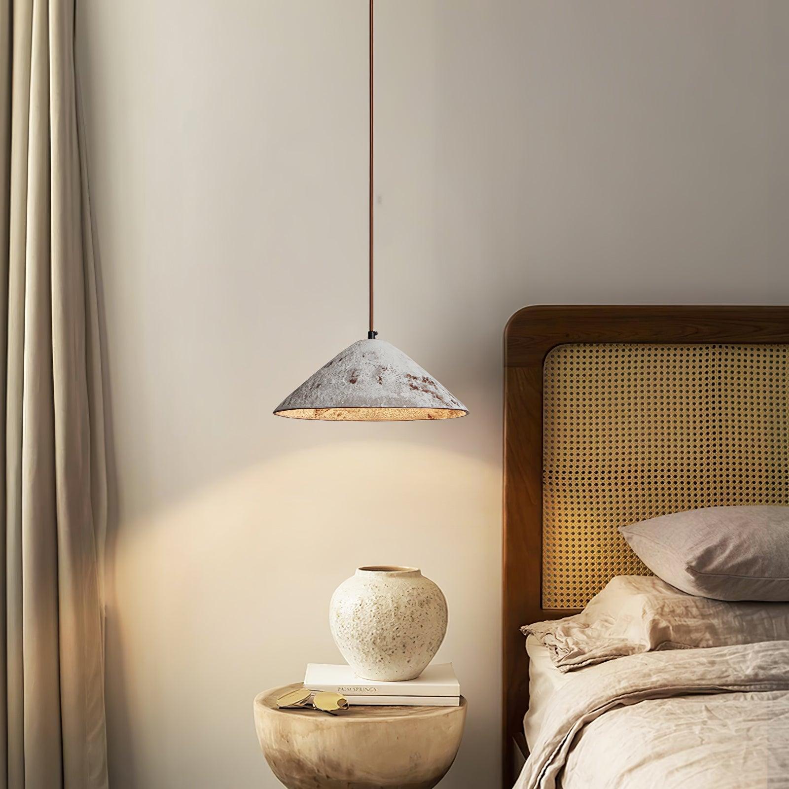 Sura Pendant Lamp Ceramic Cone Rustic Vintage Minimalist