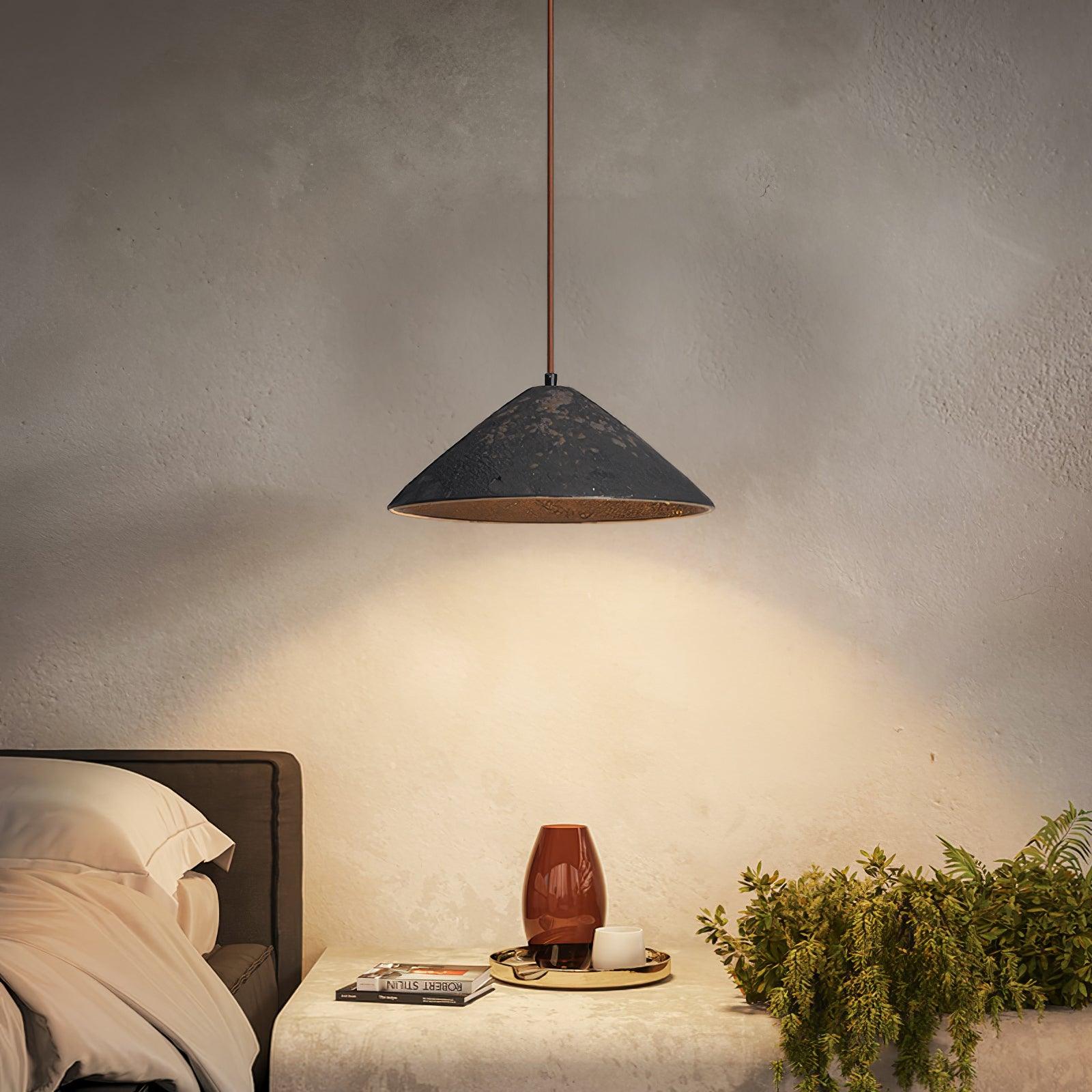 Sura Pendant Lamp Ceramic Cone Rustic Vintage Minimalist