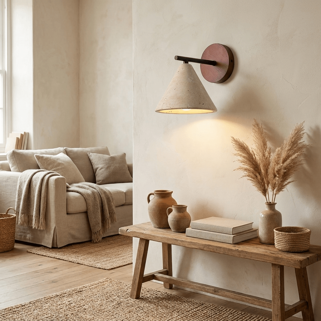 Valorenne Travertine Wall Light