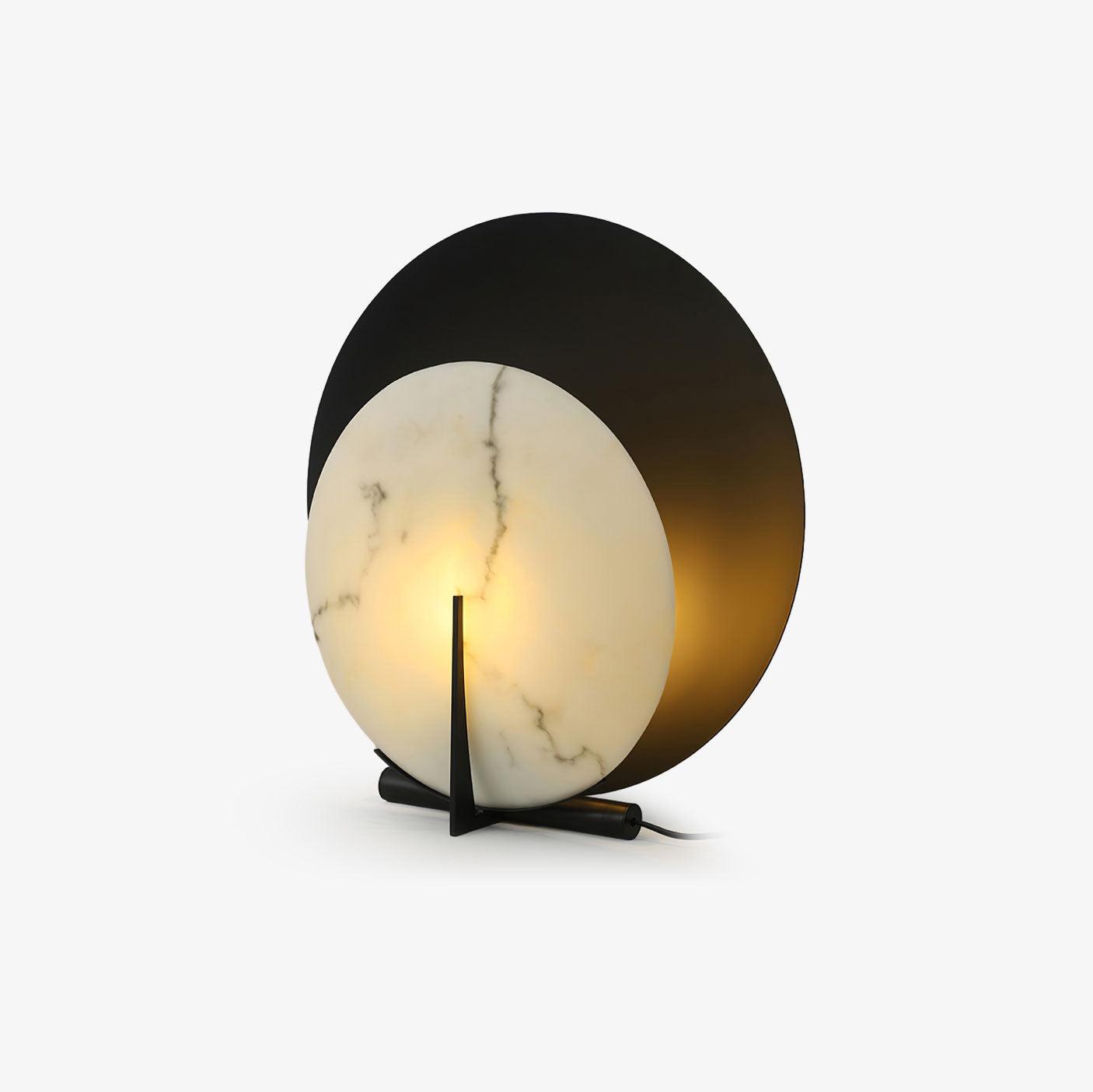 Astix Half Moon Alabaster Table Lamp