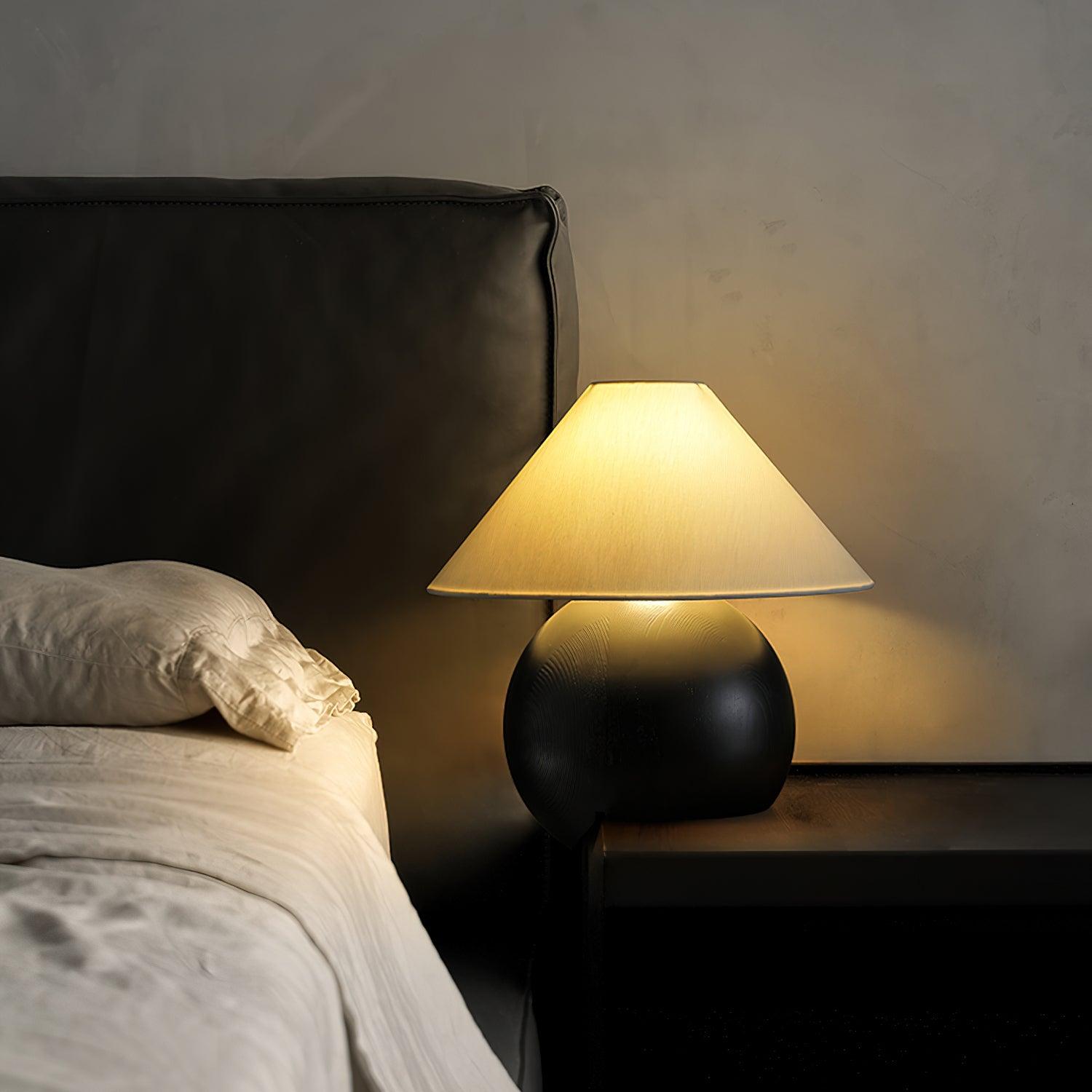 Halise Wood Organic Table Lamp
