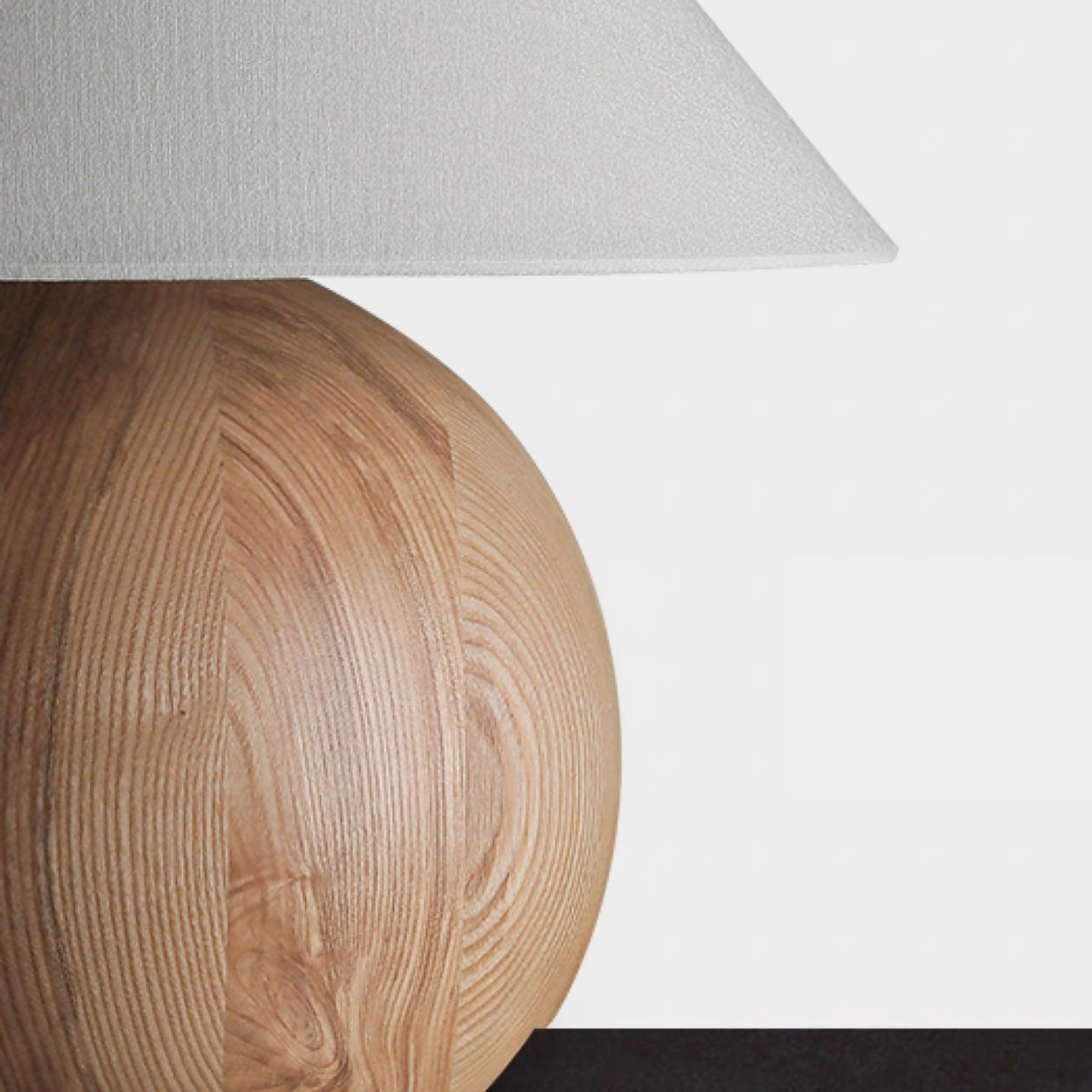 Halise Wood Organic Table Lamp
