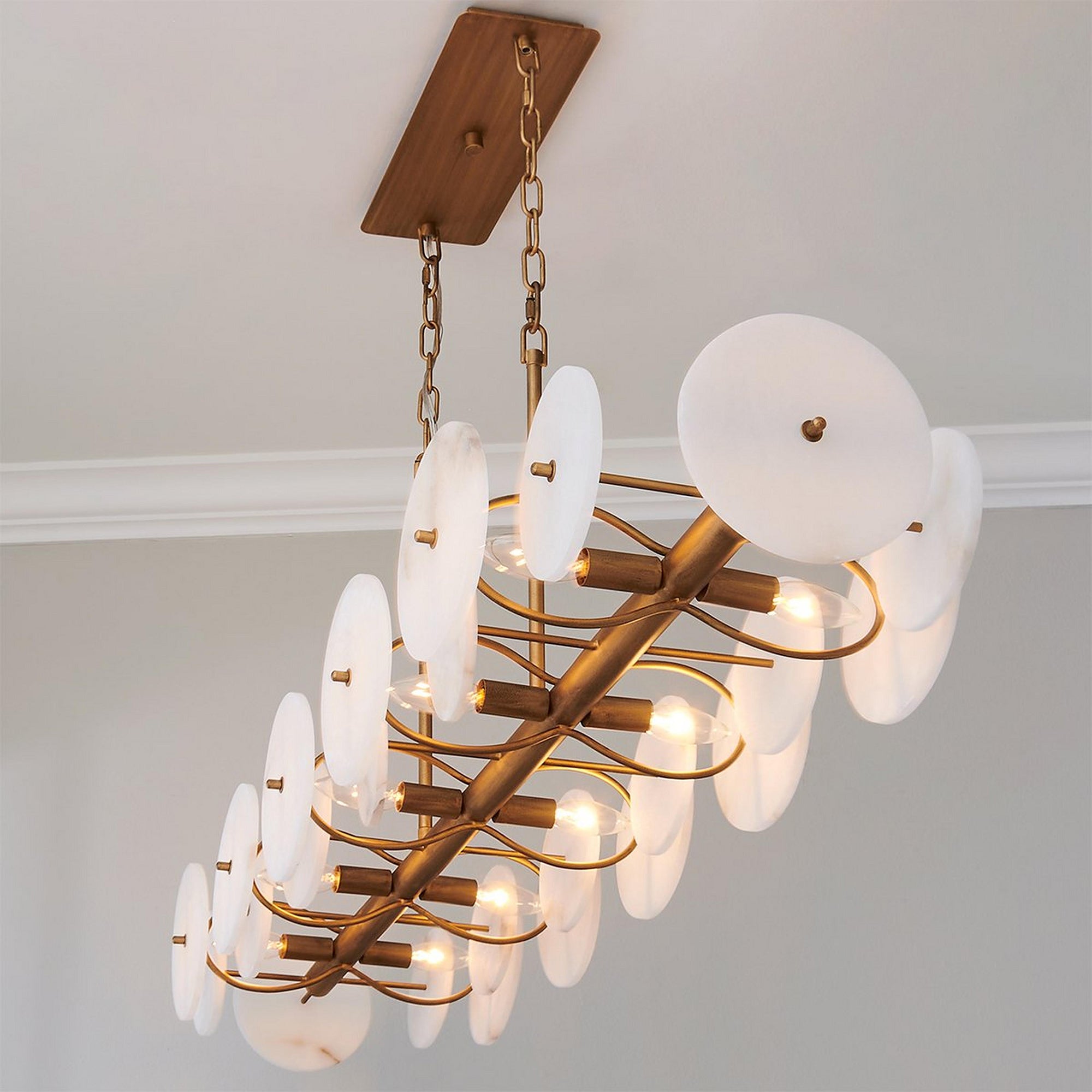 Avenoena Linear Alabaster Chandelier