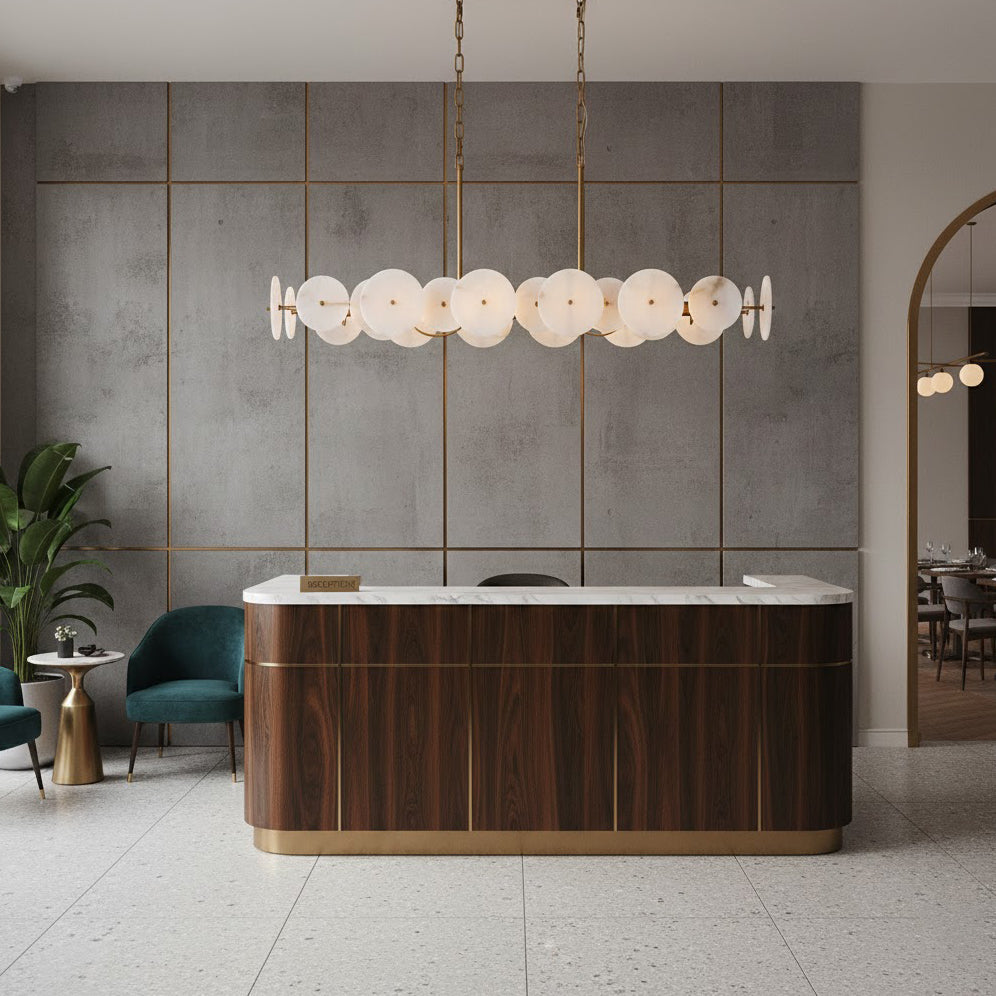 Avenoena Linear Alabaster Chandelier