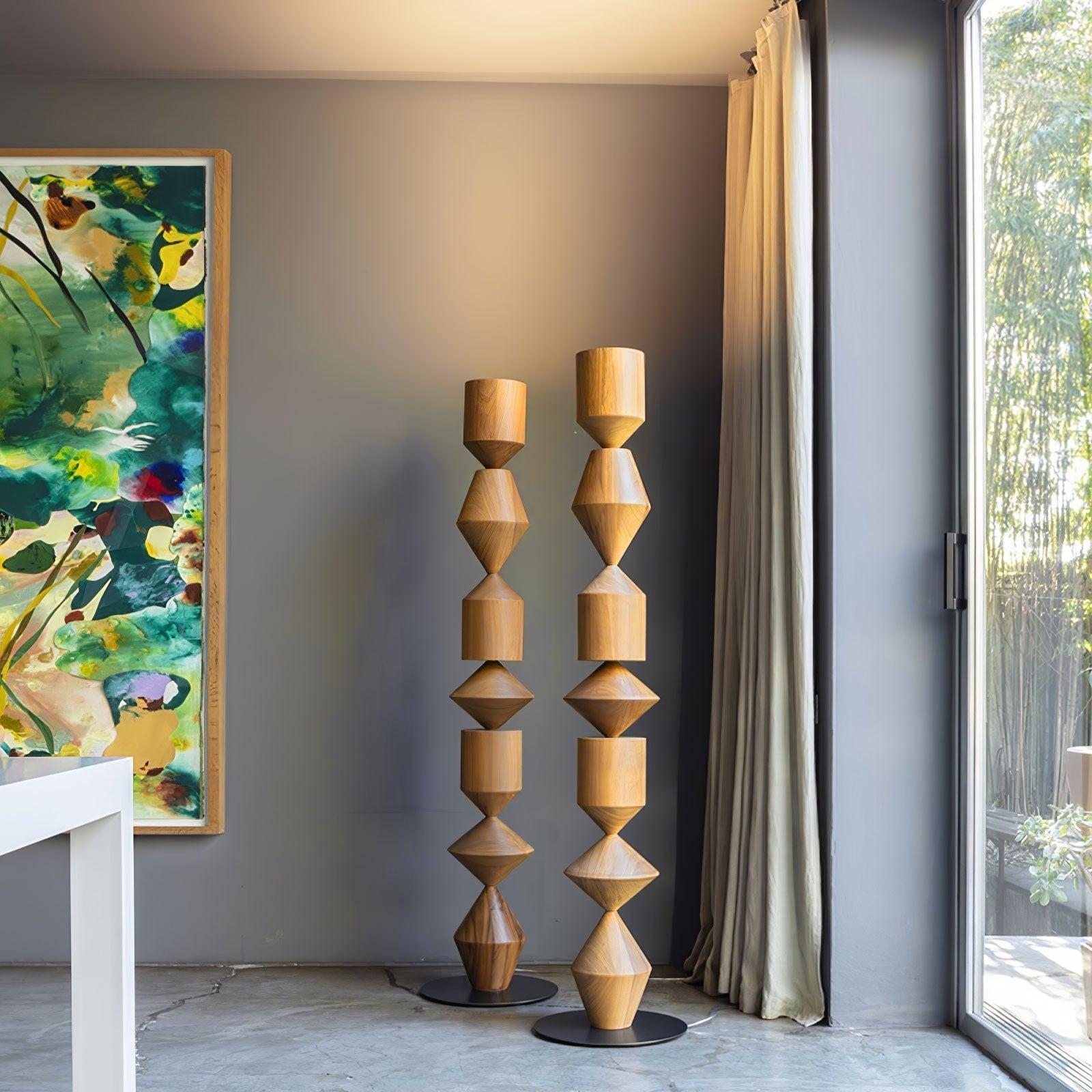 Drisen Minimalist Wood Floor Lamp
