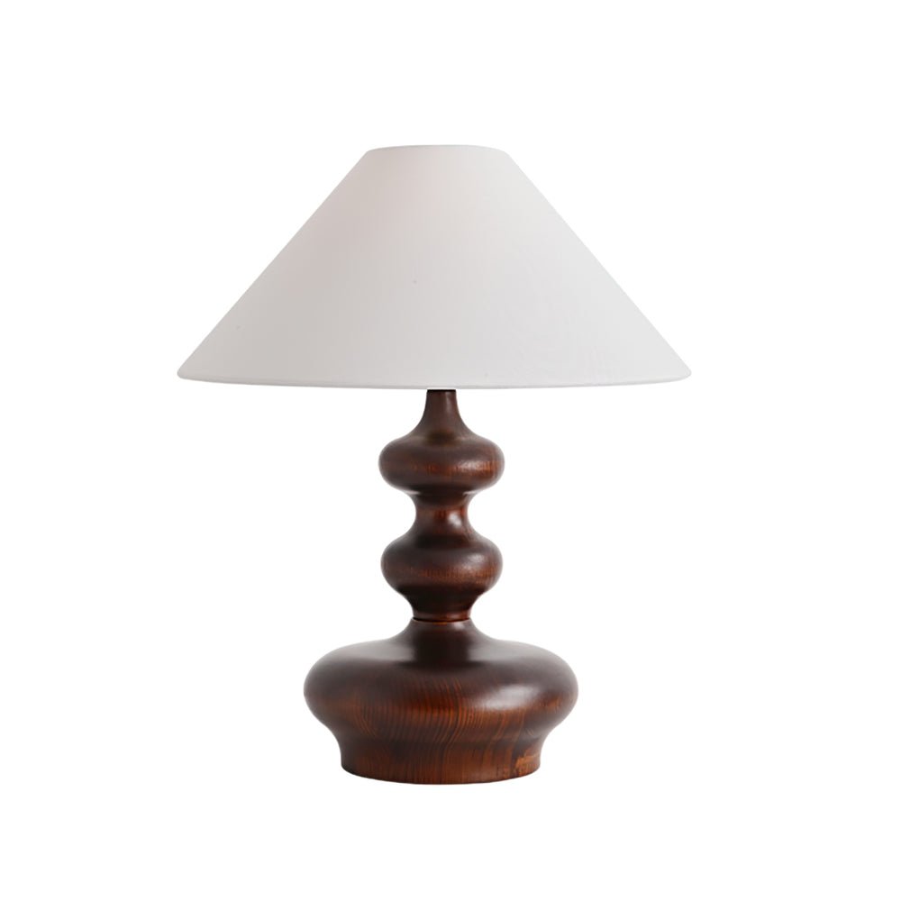 Vominex Wood Fabric Vintage Table Lamp