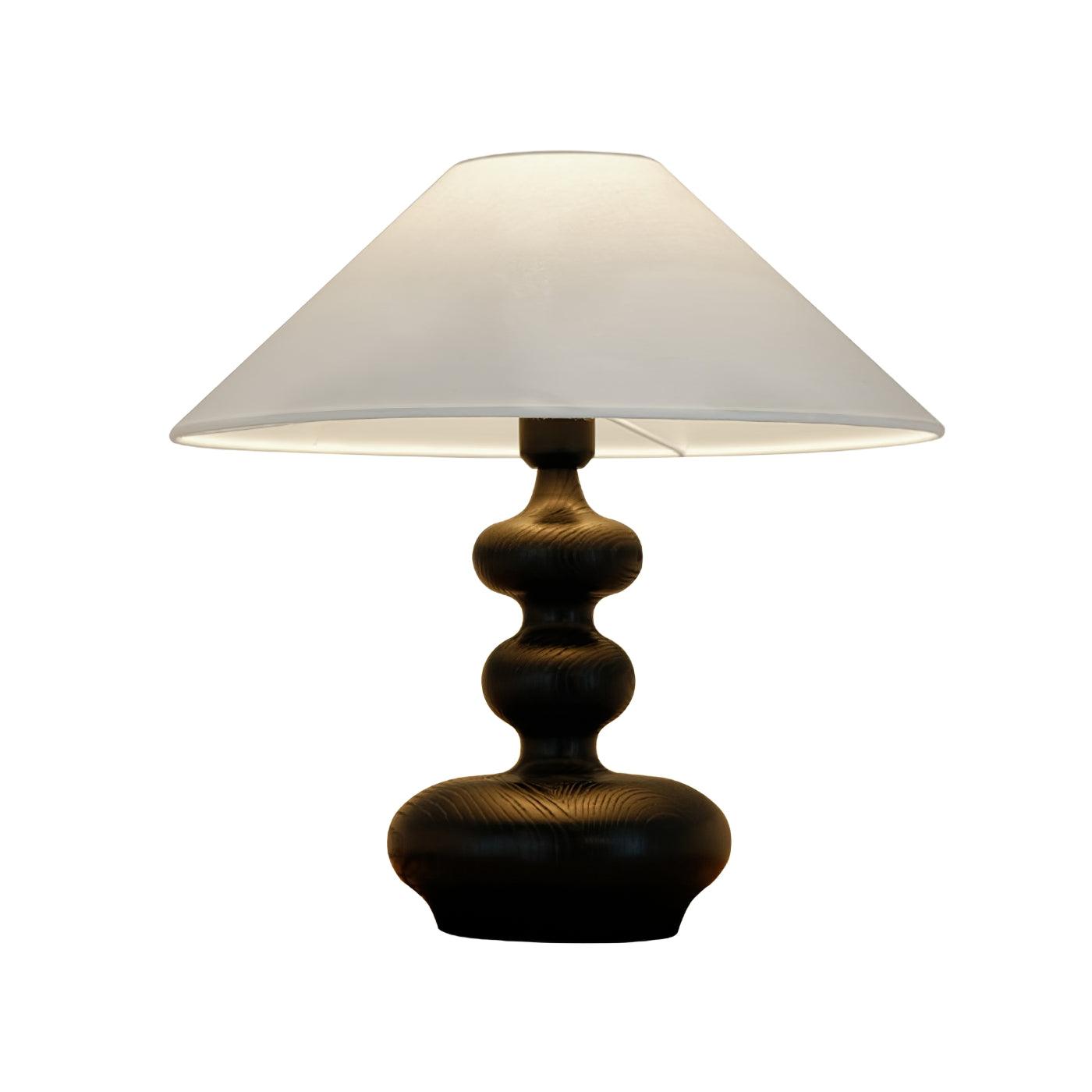 Vominex Wood Fabric Vintage Table Lamp