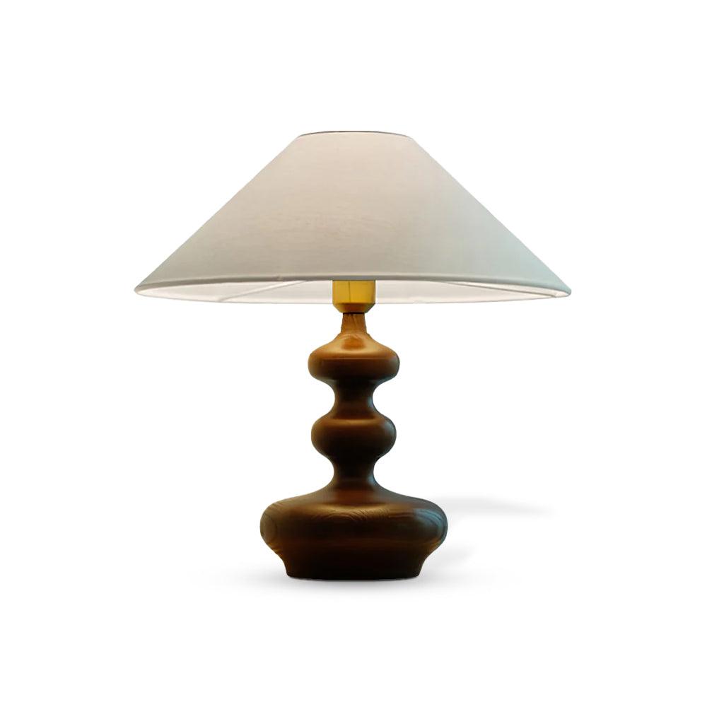 Vominex Wood Fabric Vintage Table Lamp