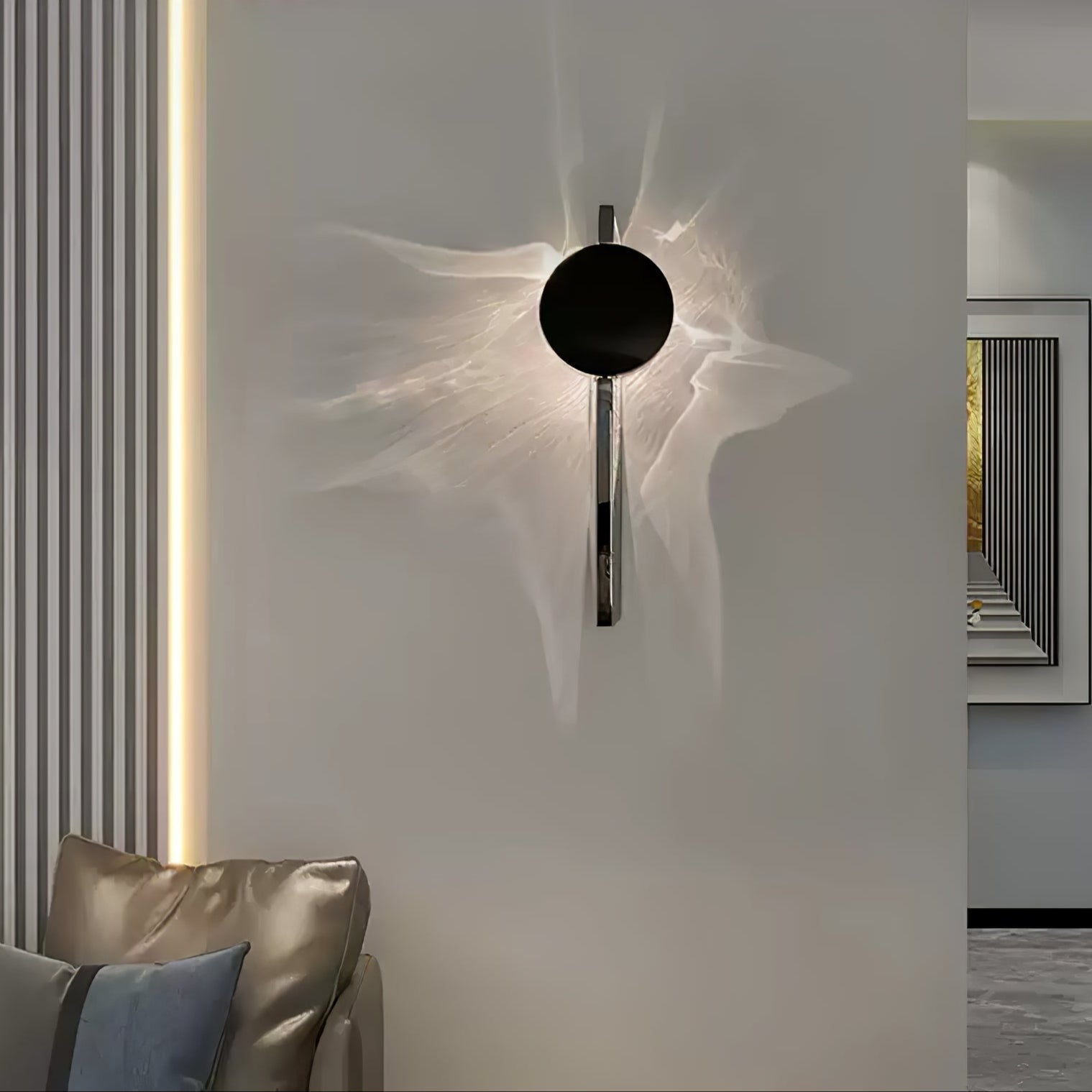Delaview Kinetic Shadow Indoor Wall Light