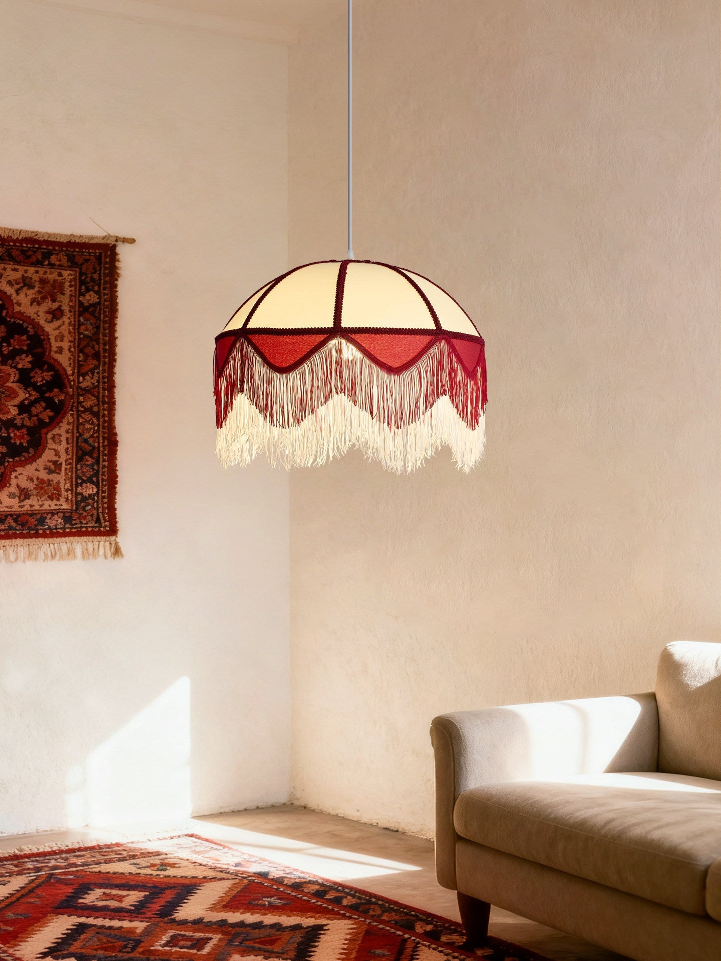 Velloria Fringe Dome Pendant Light