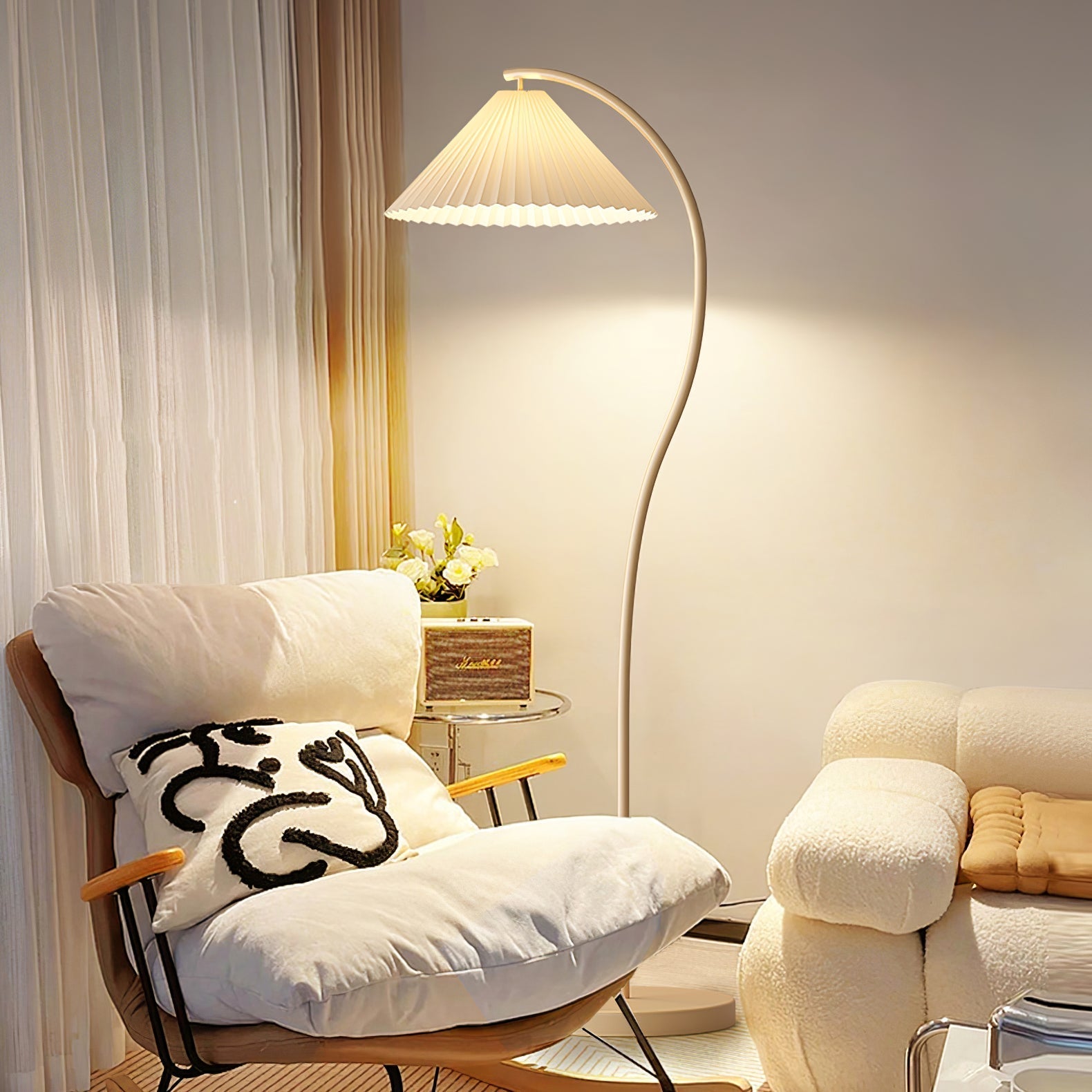 Fyrel Minimalist Fabric Floor Lamp