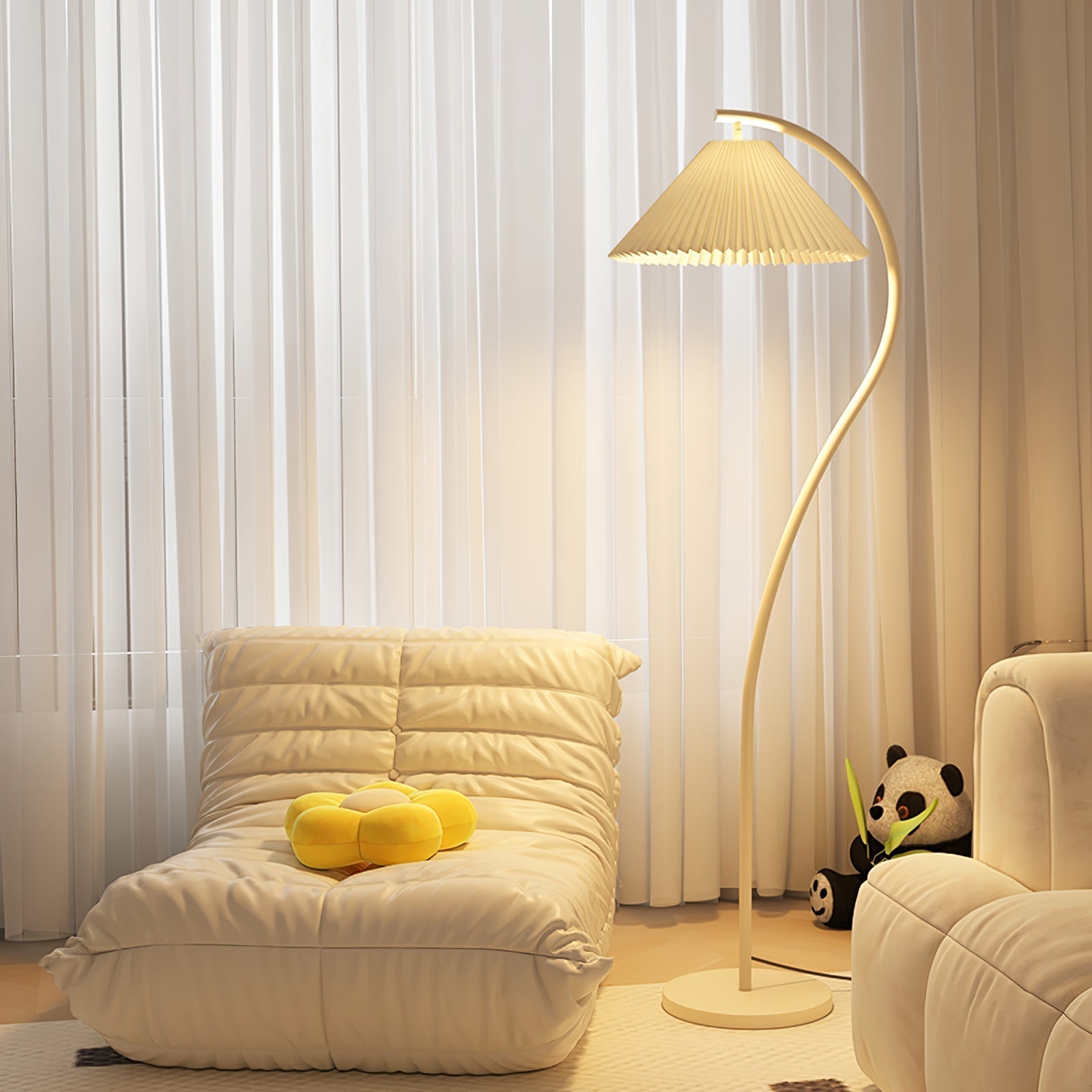 Fyrel Minimalist Fabric Floor Lamp