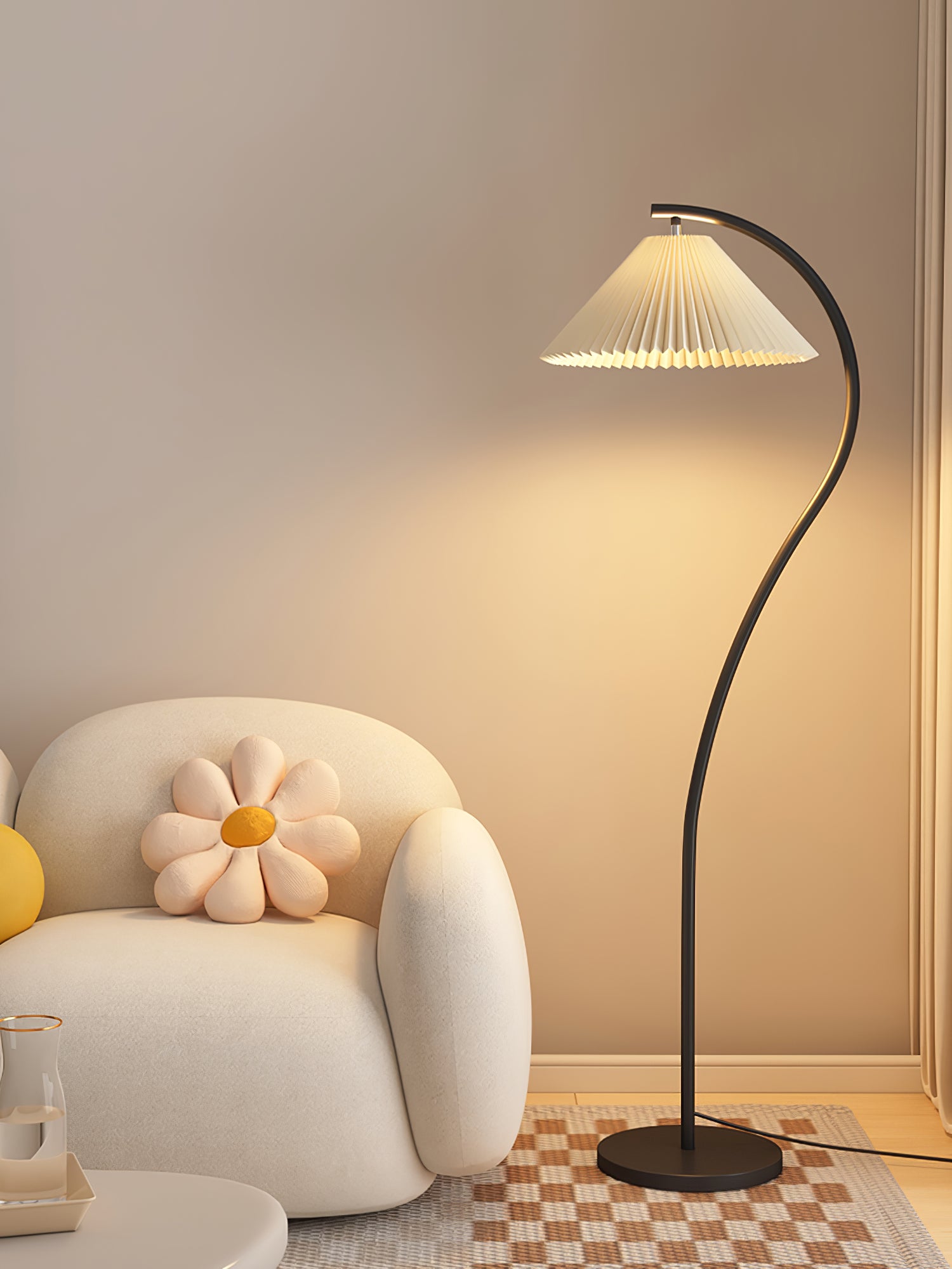 Fyrel Minimalist Fabric Floor Lamp