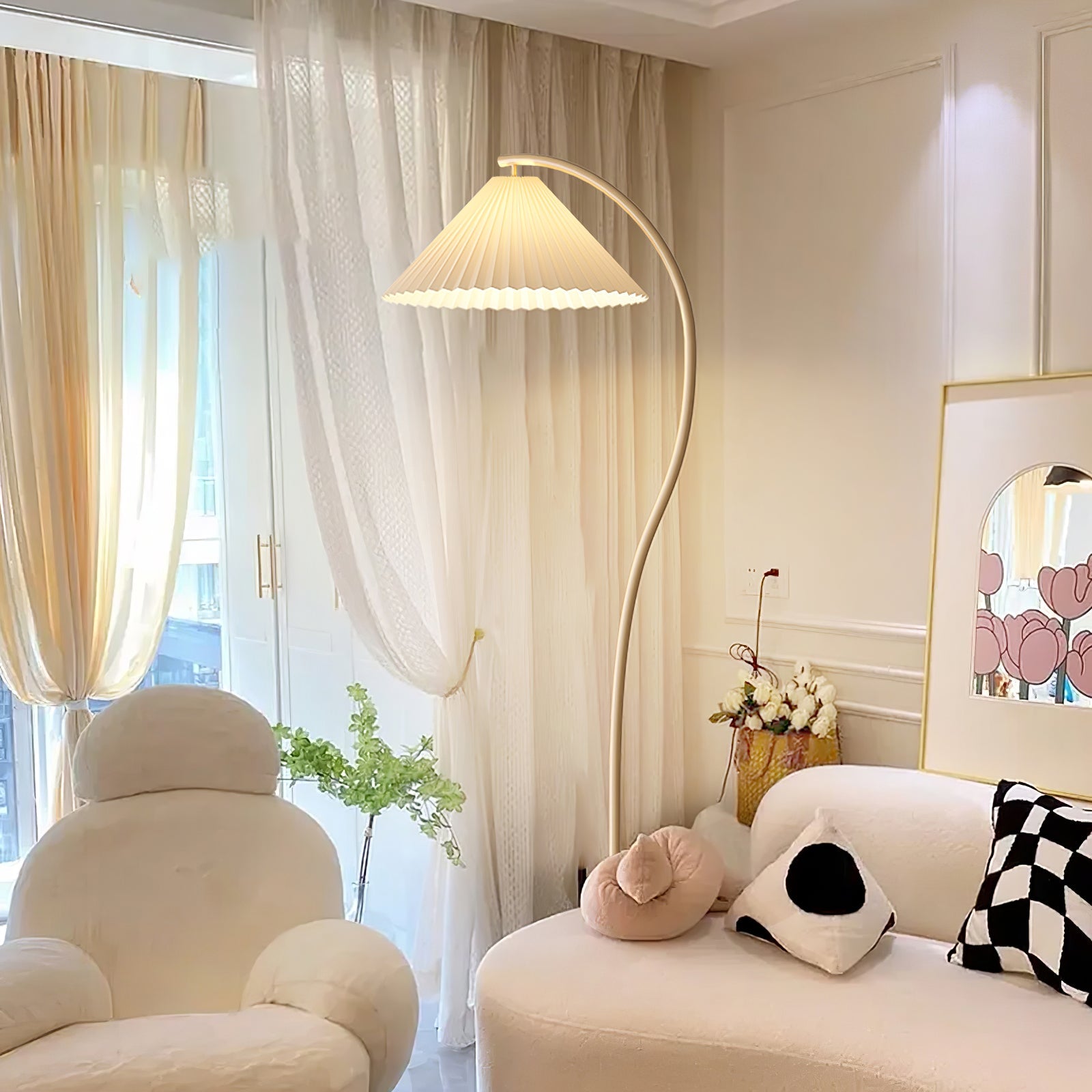 Fyrel Minimalist Fabric Floor Lamp