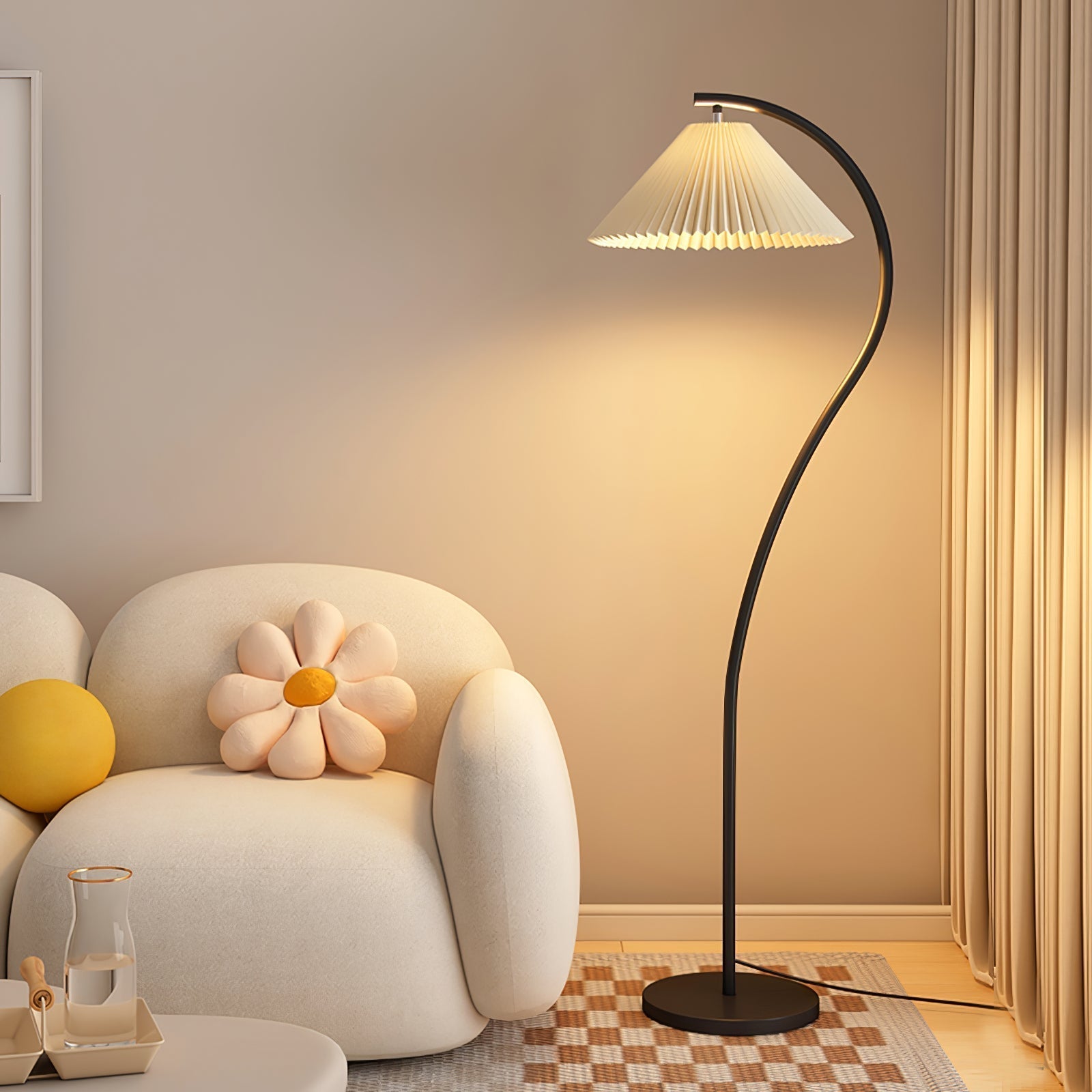 Fyrel Minimalist Fabric Floor Lamp