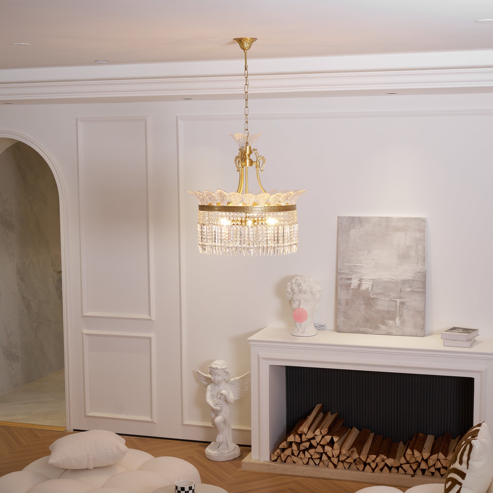 Aurevale Brass Chandelier