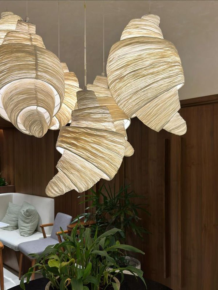 Croissant Fabric Pendant Light
