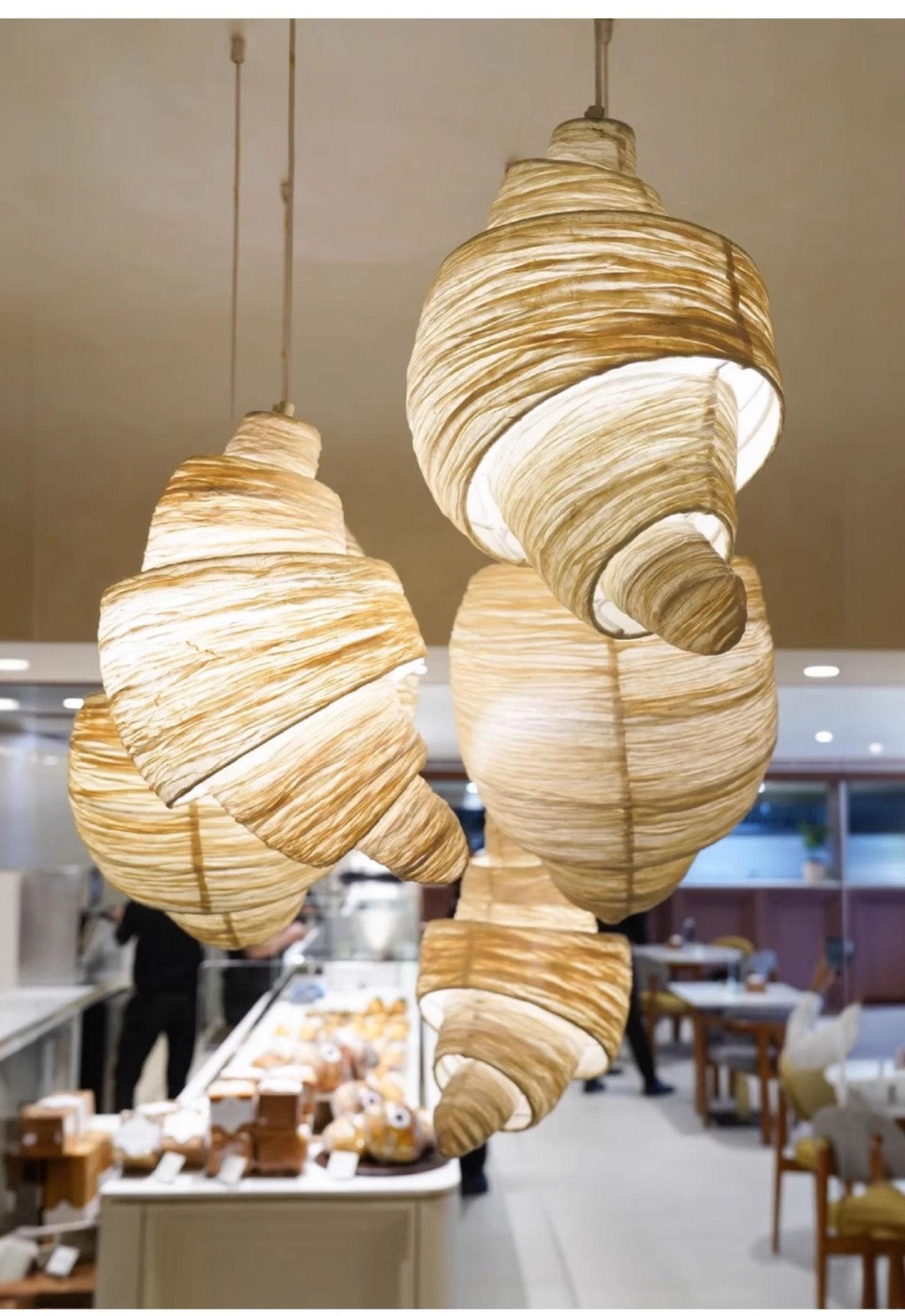 Croissant Fabric Pendant Light