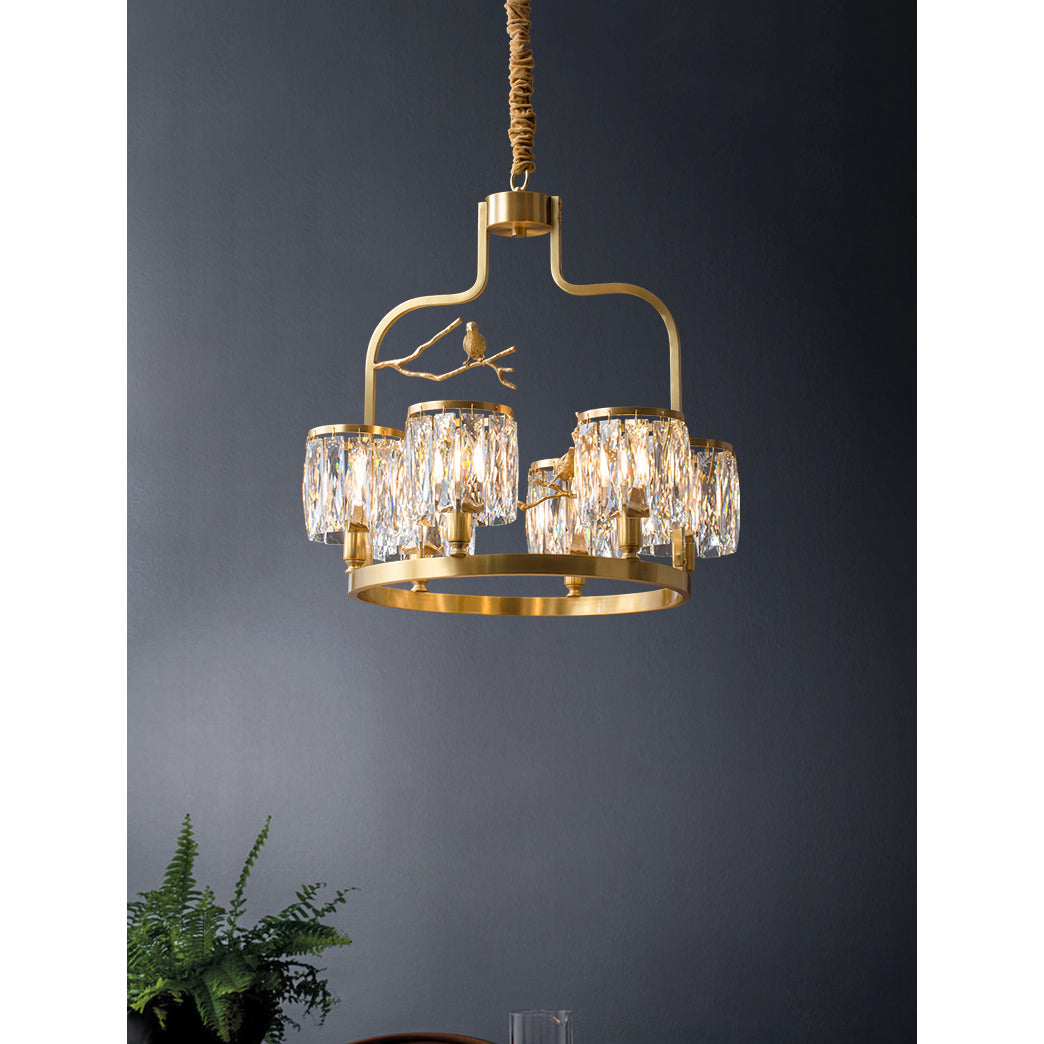 Briarmere Crystal Bird Chandelier