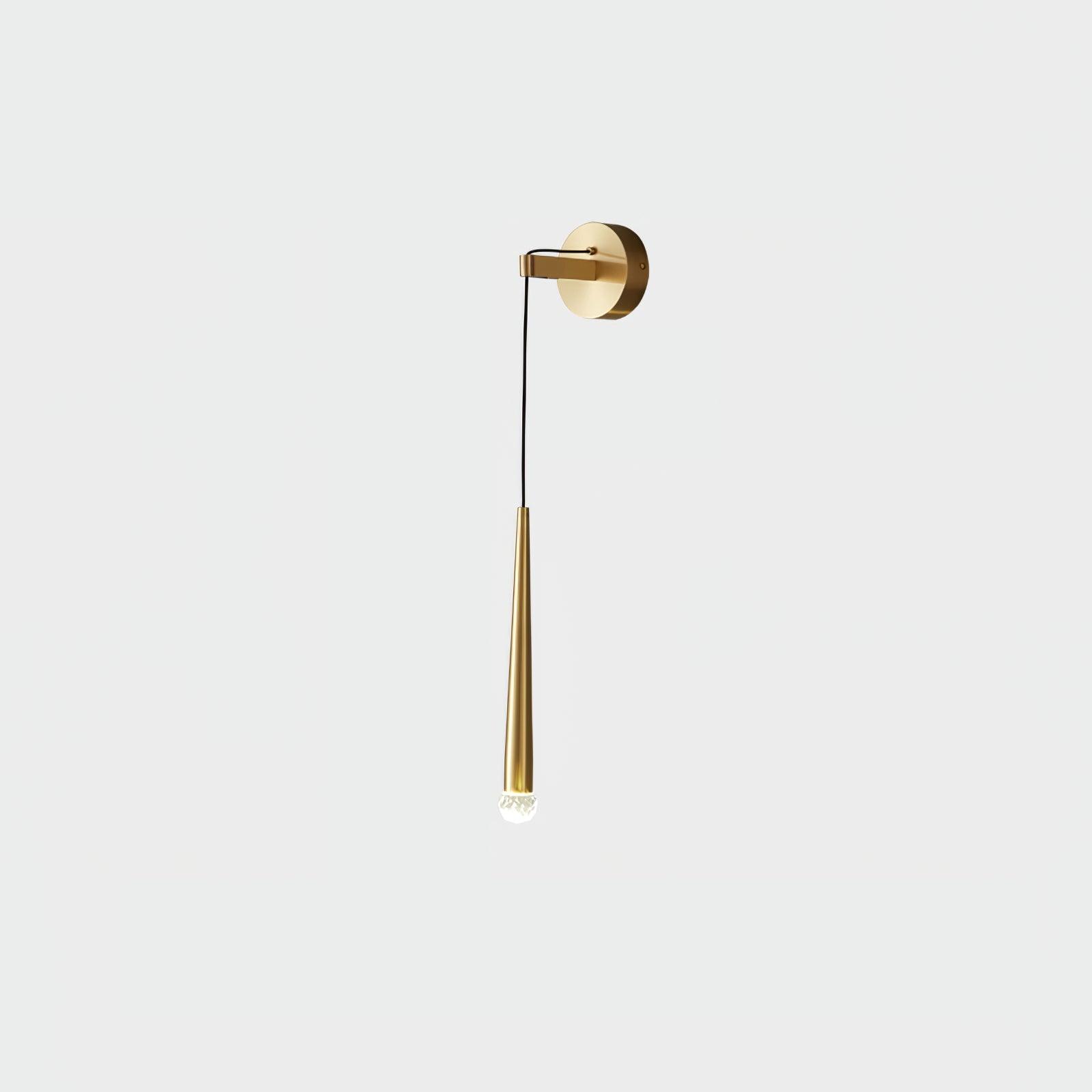 Dava Modern Minimalist Conical Crystal Wall Lamp