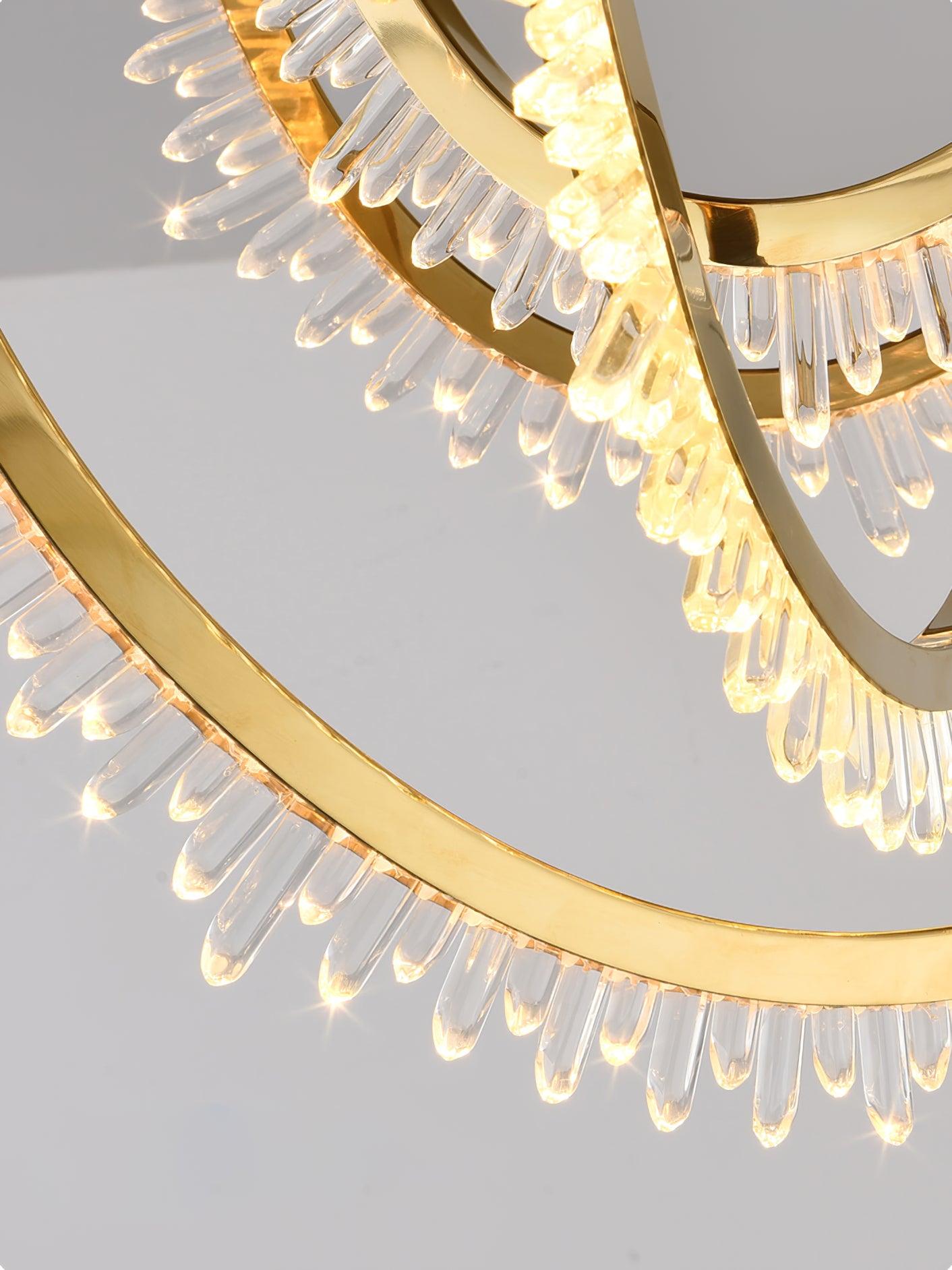 Crystal Individual Creativity Corde Crystal Ceiling Light